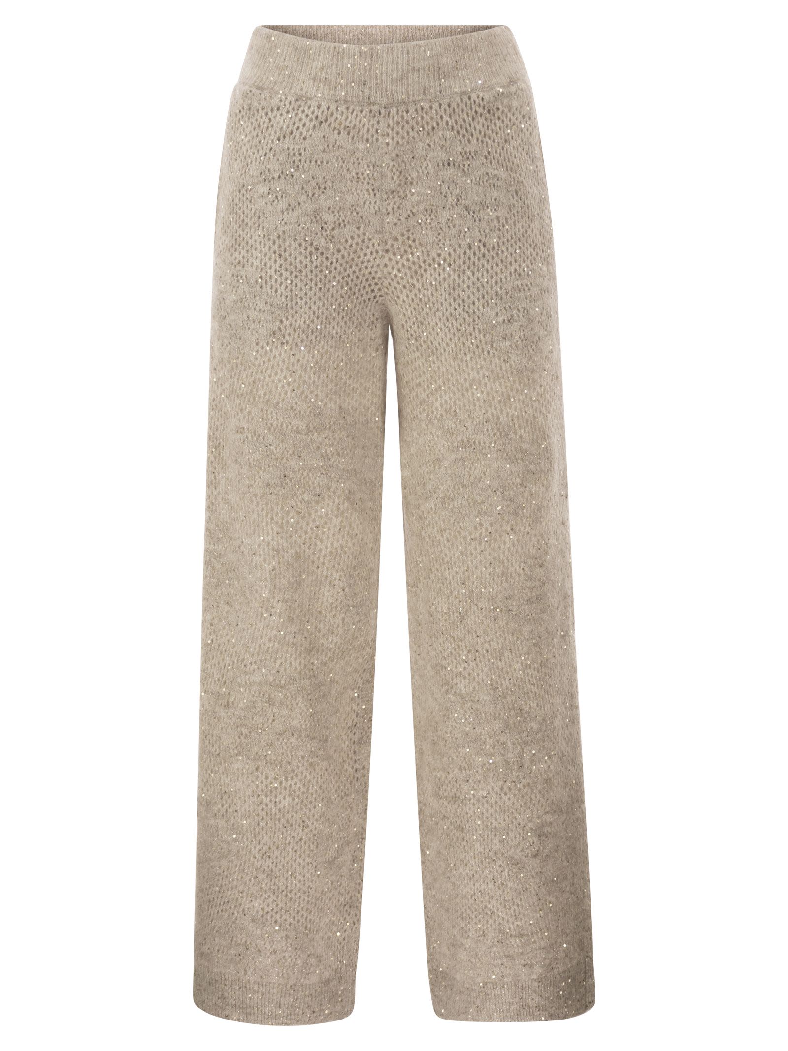 Brunello Cucinelli Women Open-Knit Trousers With Sequins BRUNELLO CUCINELLI