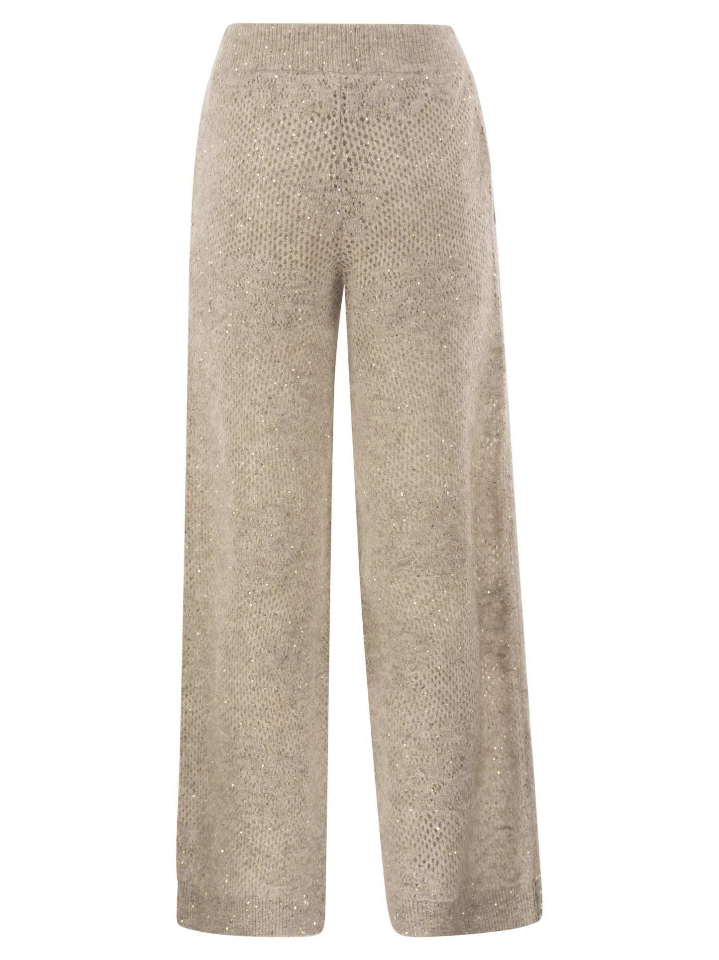 Brunello Cucinelli Women Open-Knit Trousers With Sequins BRUNELLO CUCINELLI