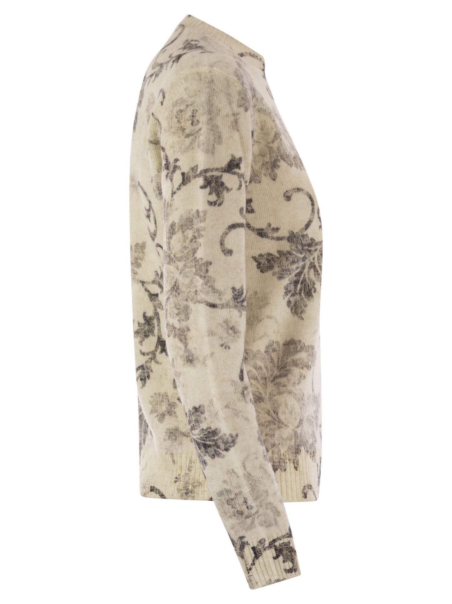 Herno Women Wool Jumper With Floral Pattern HERNO