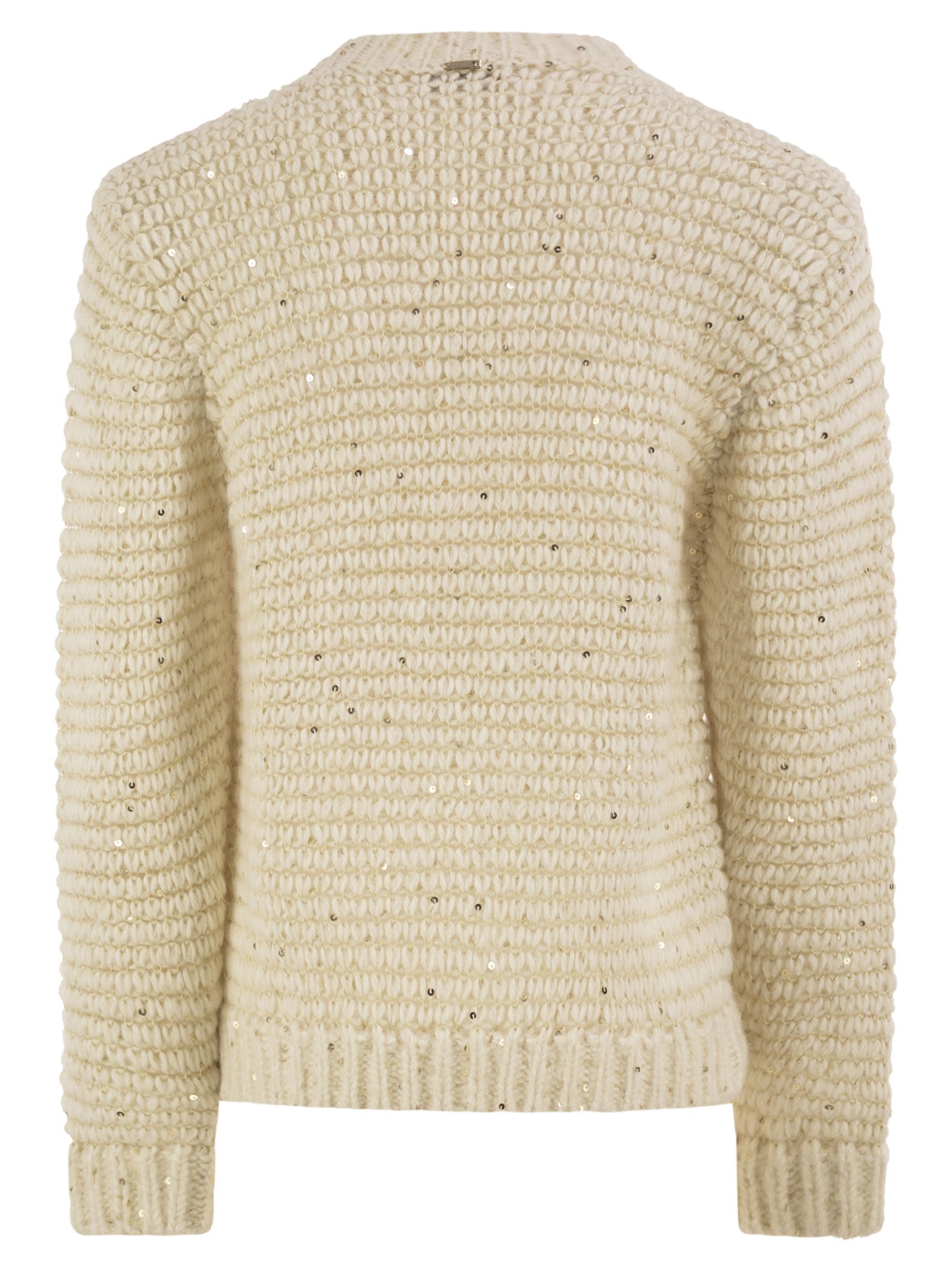 Herno Women Alpaca-Blend Jumper With Sequins HERNO