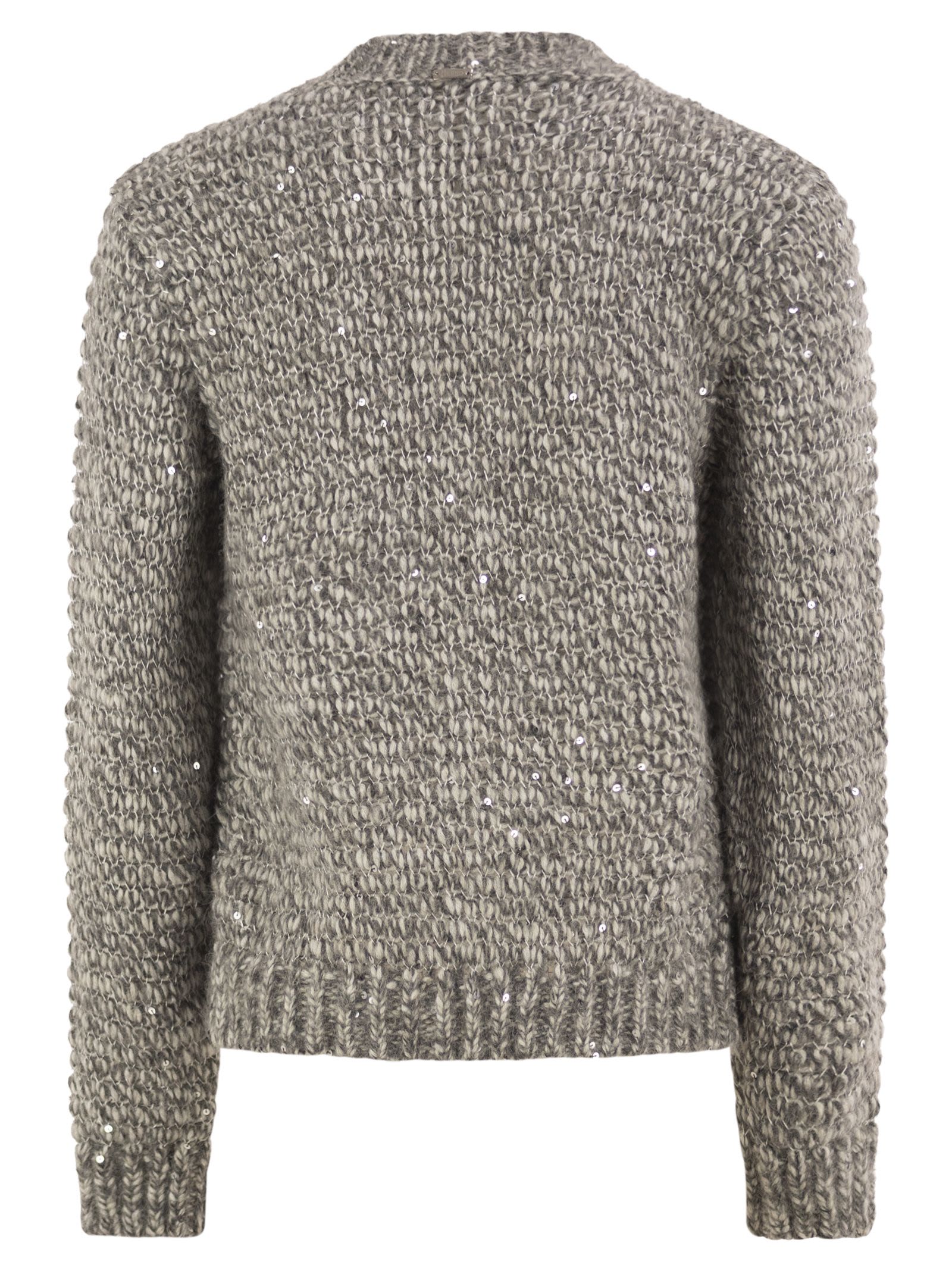 Herno Women Alpaca-Blend Jumper With Sequins HERNO