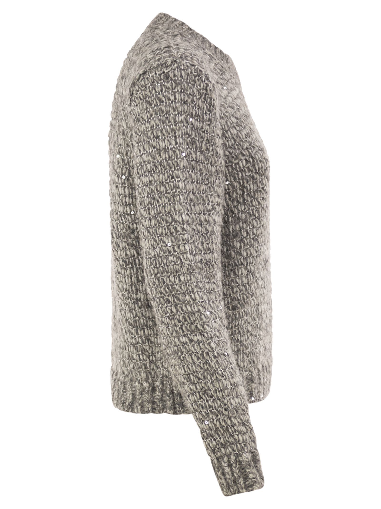 Herno Women Alpaca-Blend Jumper With Sequins HERNO