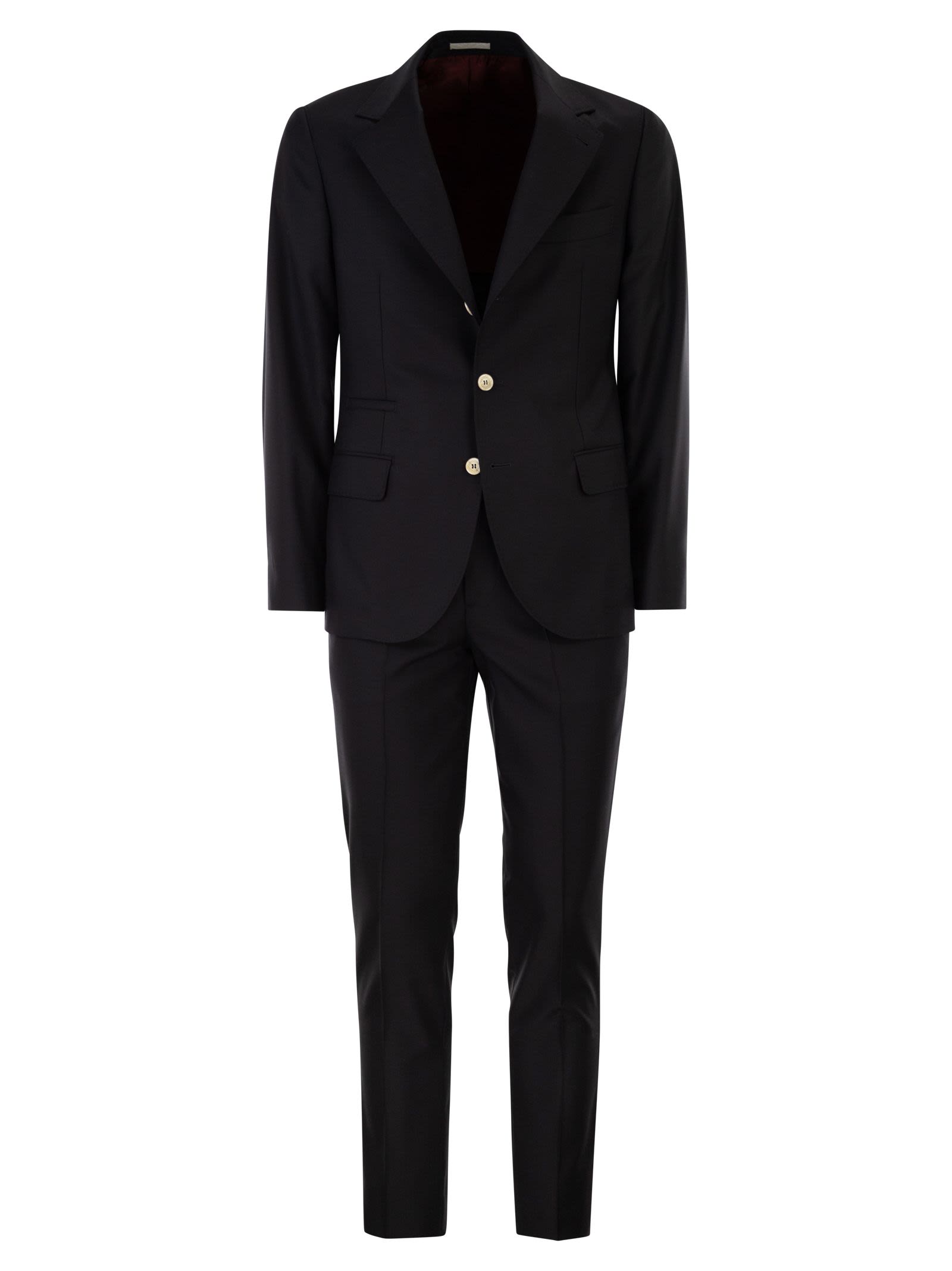 Brunello Cucinelli Men Tailored Suit In Virgin Wool BRUNELLO CUCINELLI