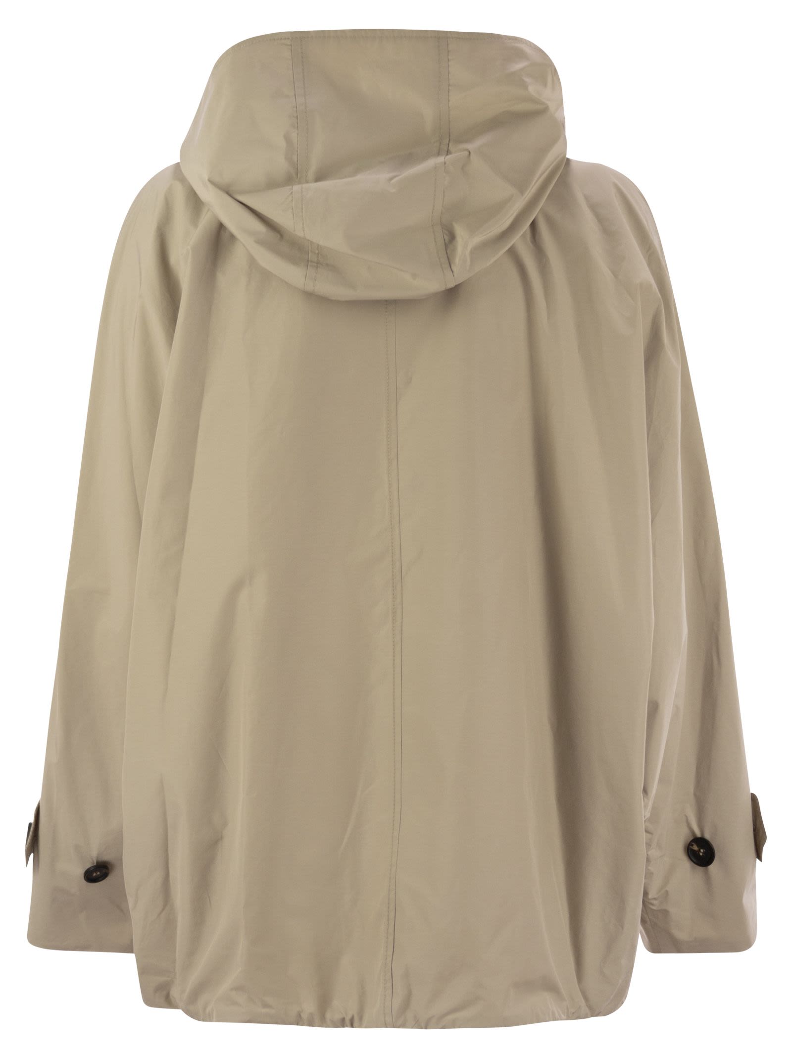 Brunello Cucinelli Women Techno Cotton Caban With Precious Detail BRUNELLO CUCINELLI