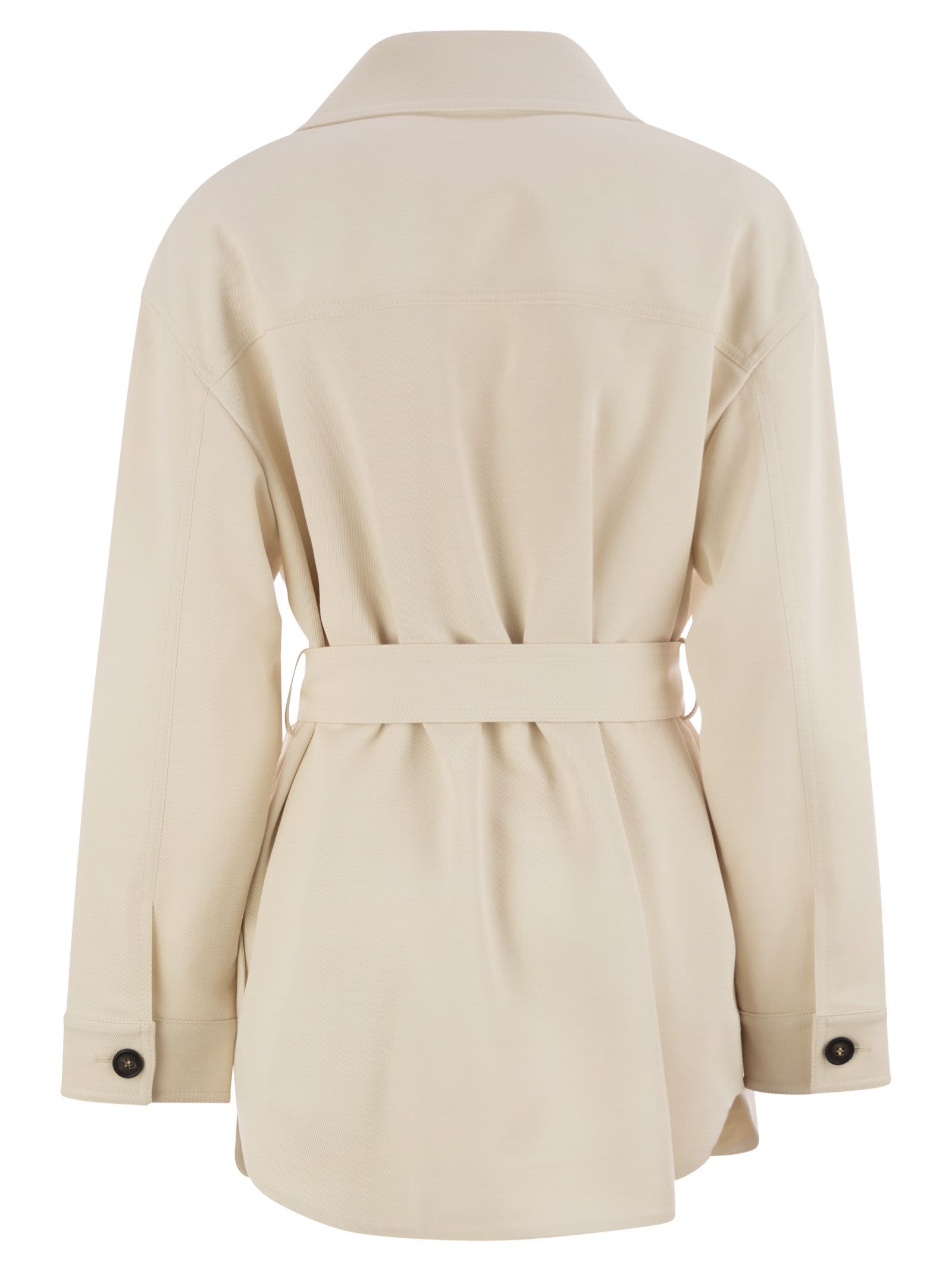 Brunello Cucinelli Women Viscose And Wool Safari Jacket BRUNELLO CUCINELLI