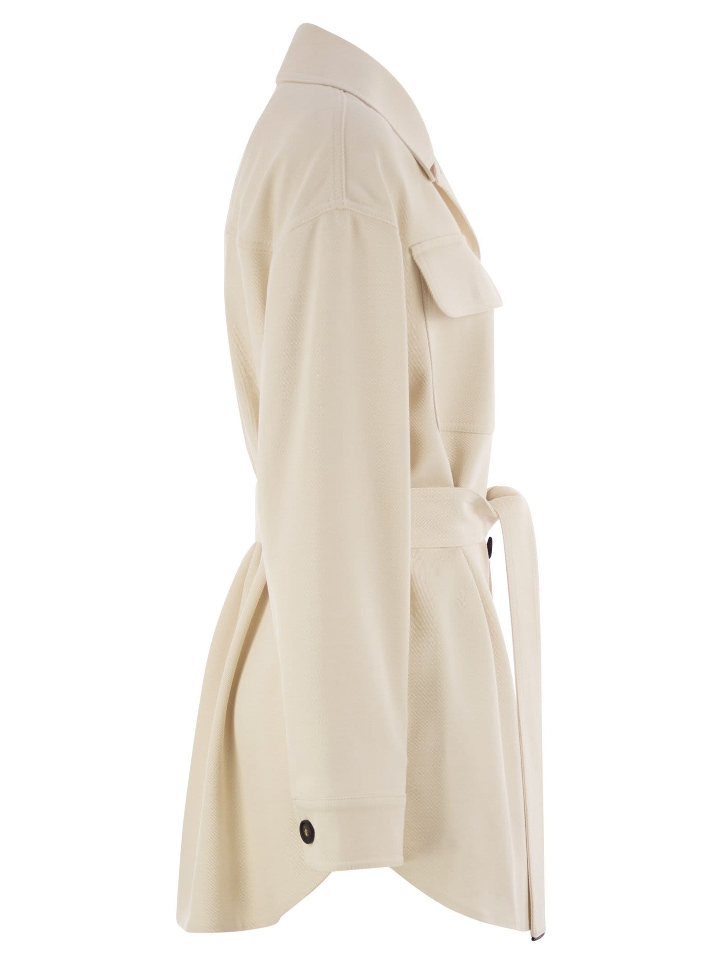 Brunello Cucinelli Women Viscose And Wool Safari Jacket BRUNELLO CUCINELLI