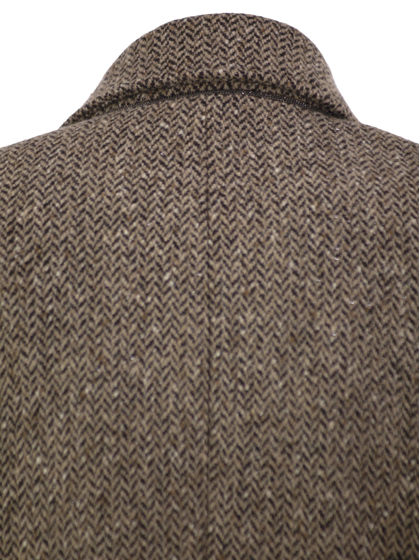 Brunello Cucinelli Women Double-Breasted Herringbone Blazer With Subtle Shimmer