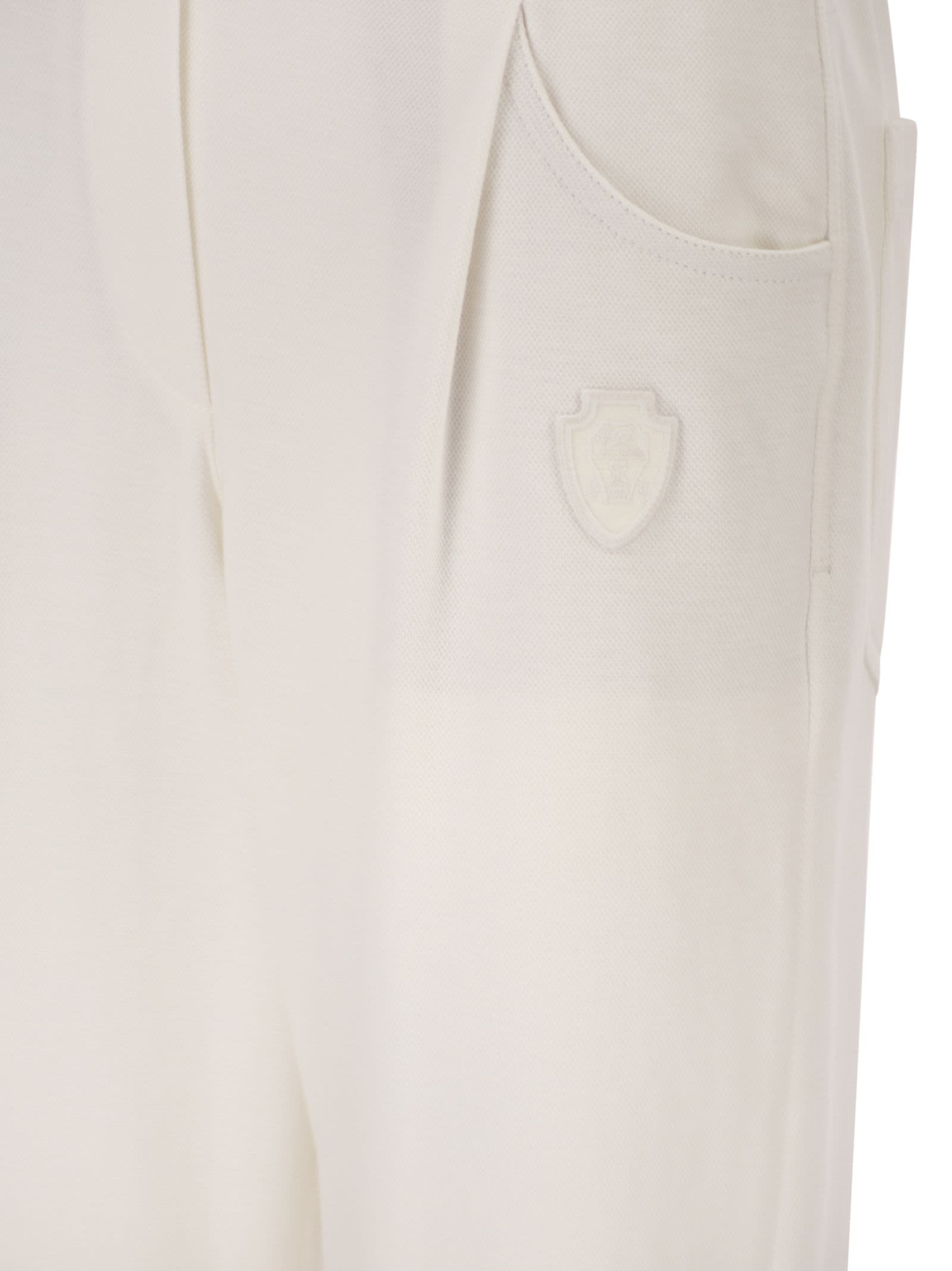 Brunello Cucinelli Women Stretch Cotton Gabardine Jogging Trousers BRUNELLO CUCINELLI
