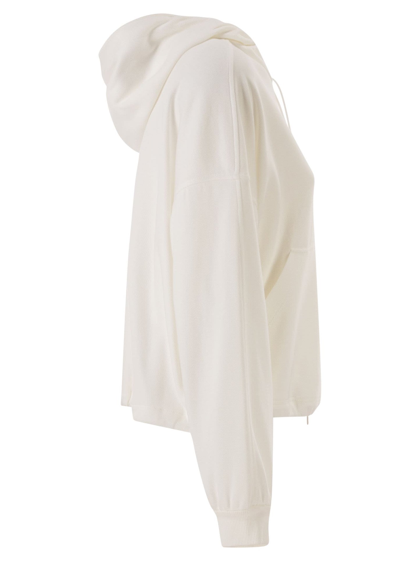 Brunello Cucinelli Women Hooded Zip-Up Sweatshirt In Technical Cotton Jersey BRUNELLO CUCINELLI