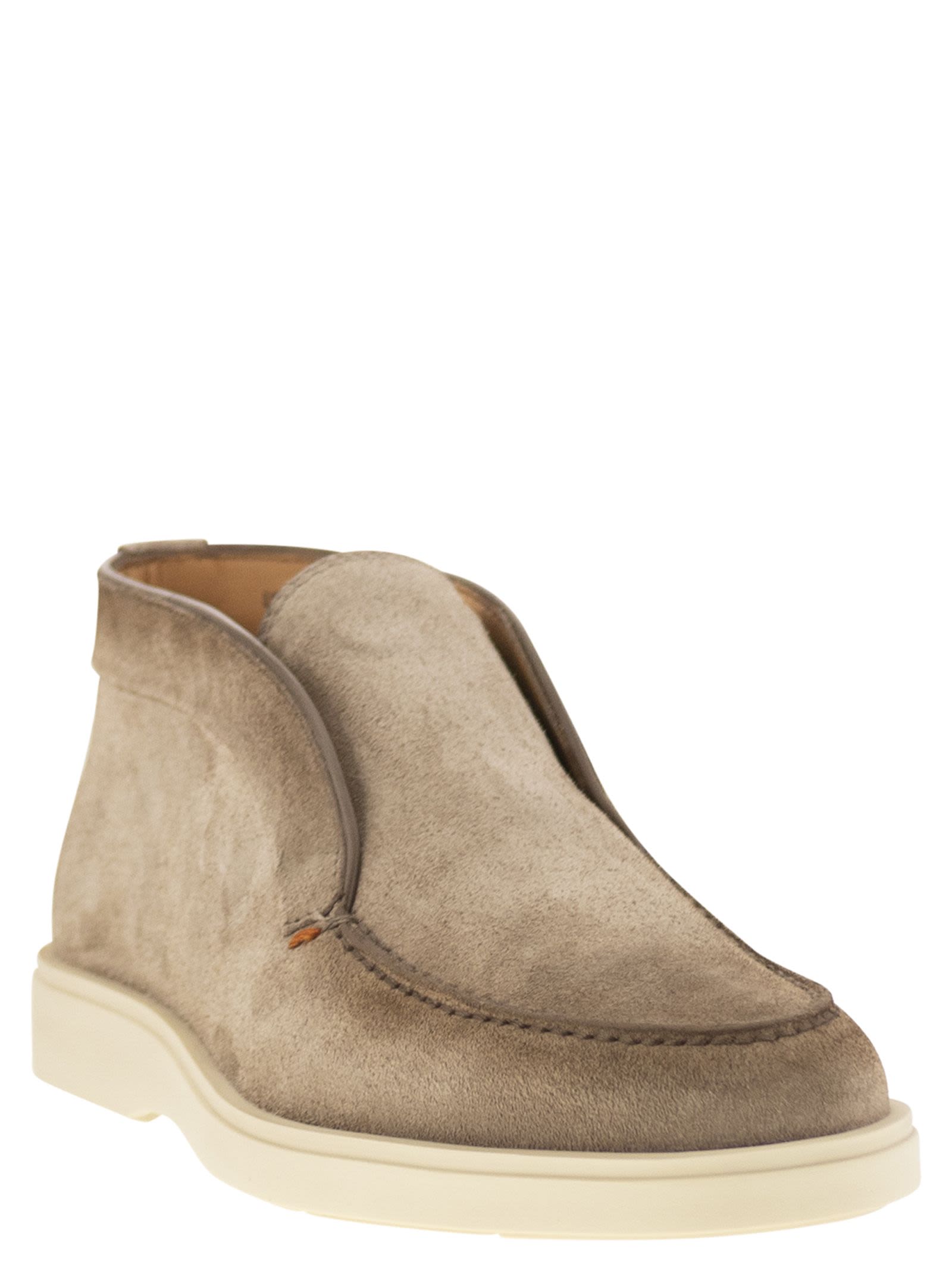 Santoni Men Suede Desert Boot SANTONI