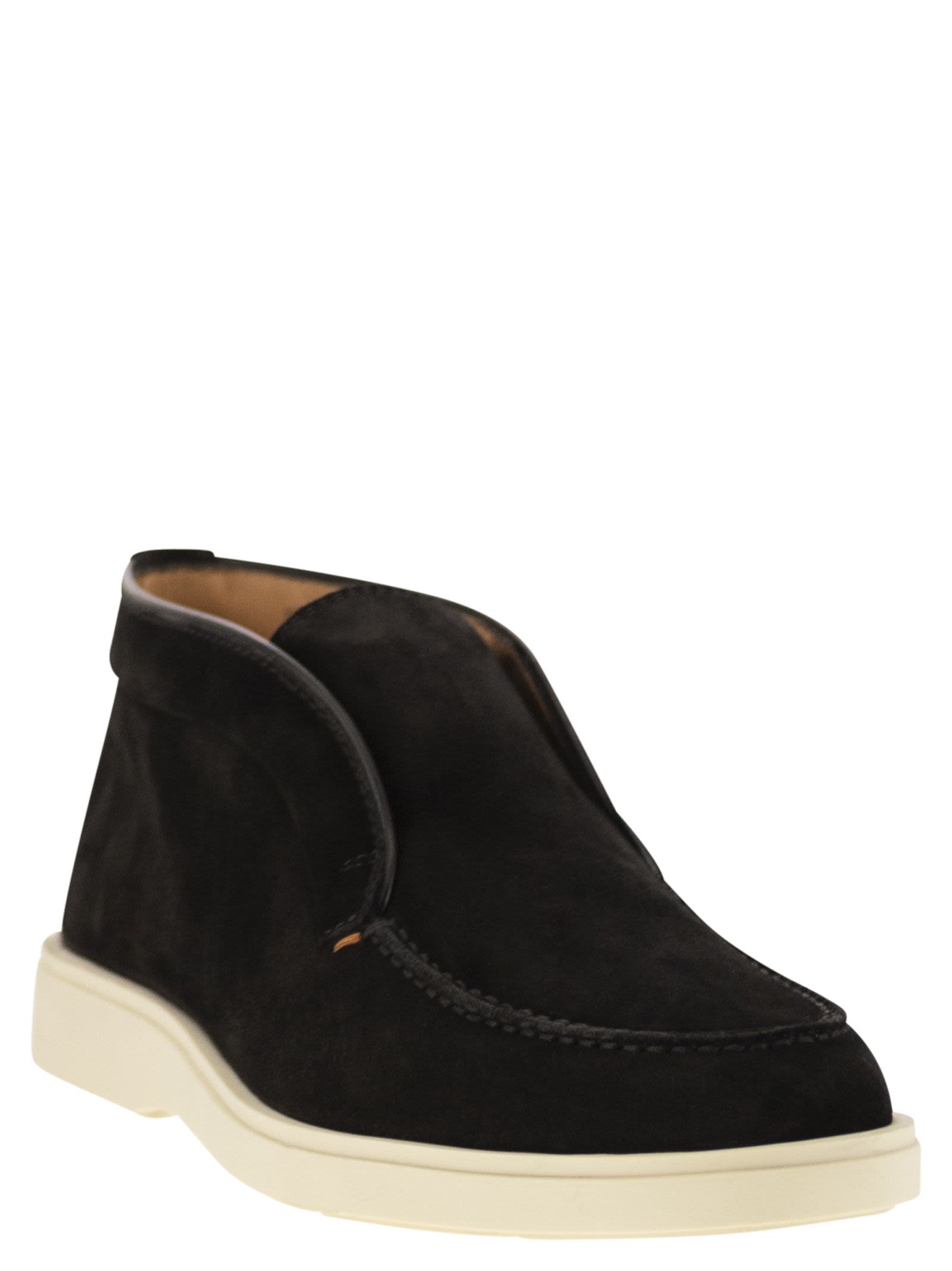 Santoni Men Suede Desert Boot SANTONI