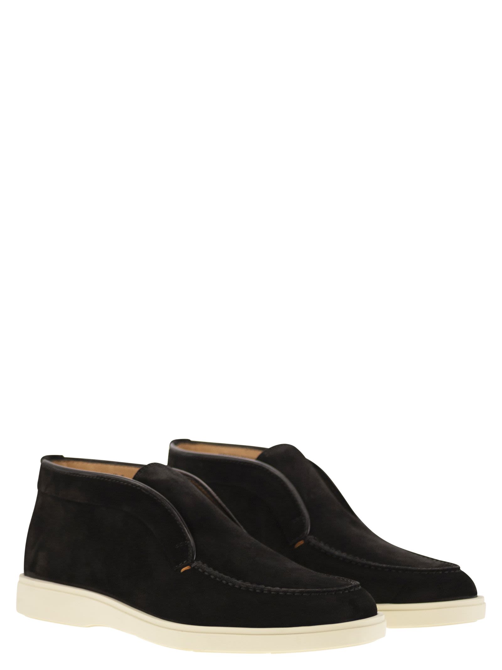 Santoni Men Suede Desert Boot SANTONI