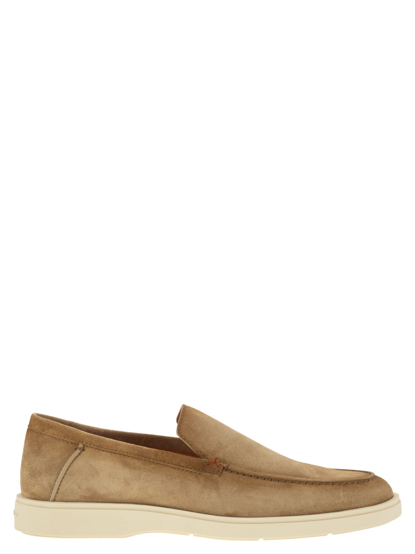 Santoni Men Suede Moccasin SANTONI