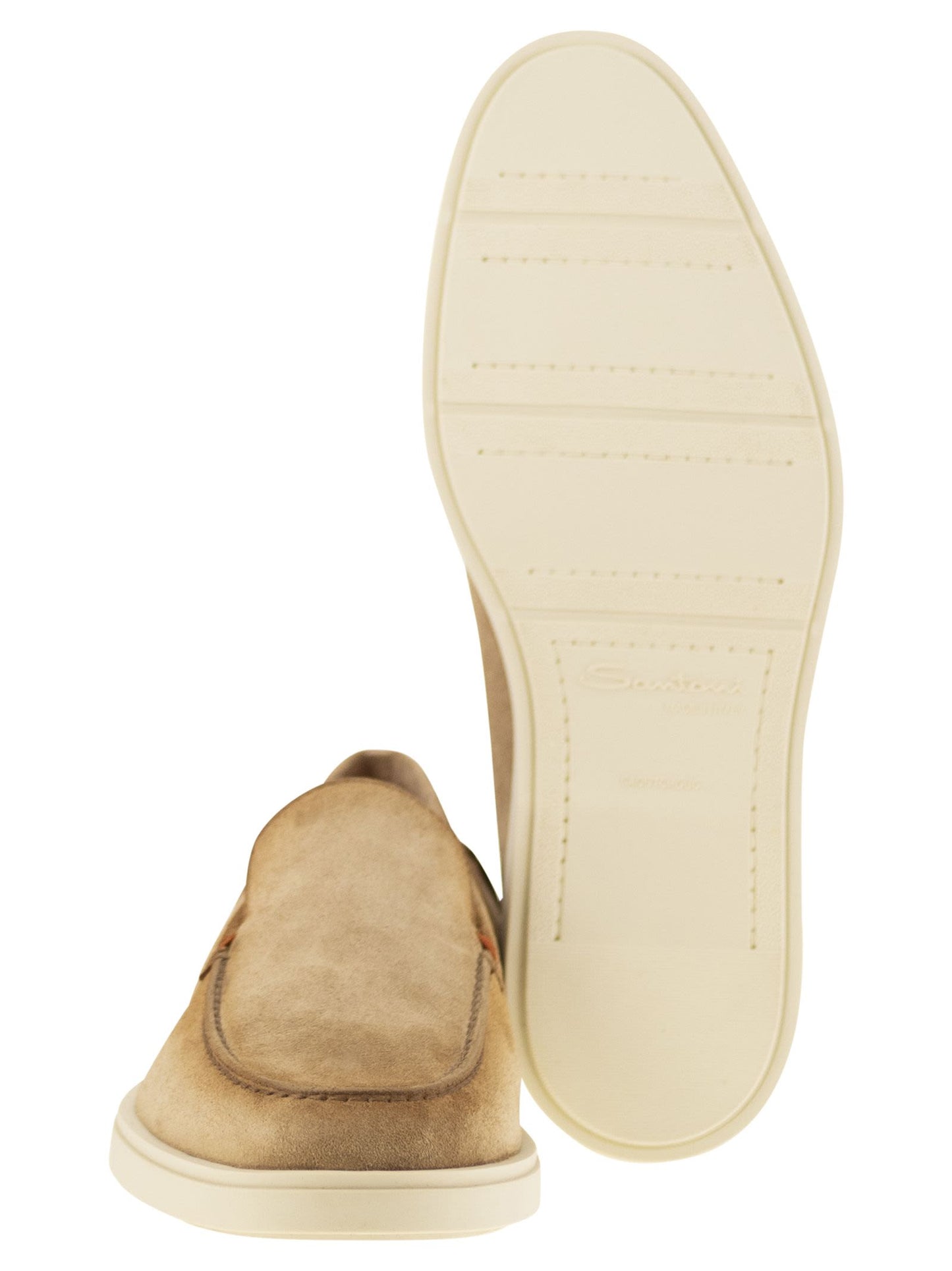 Santoni Men Suede Moccasin SANTONI