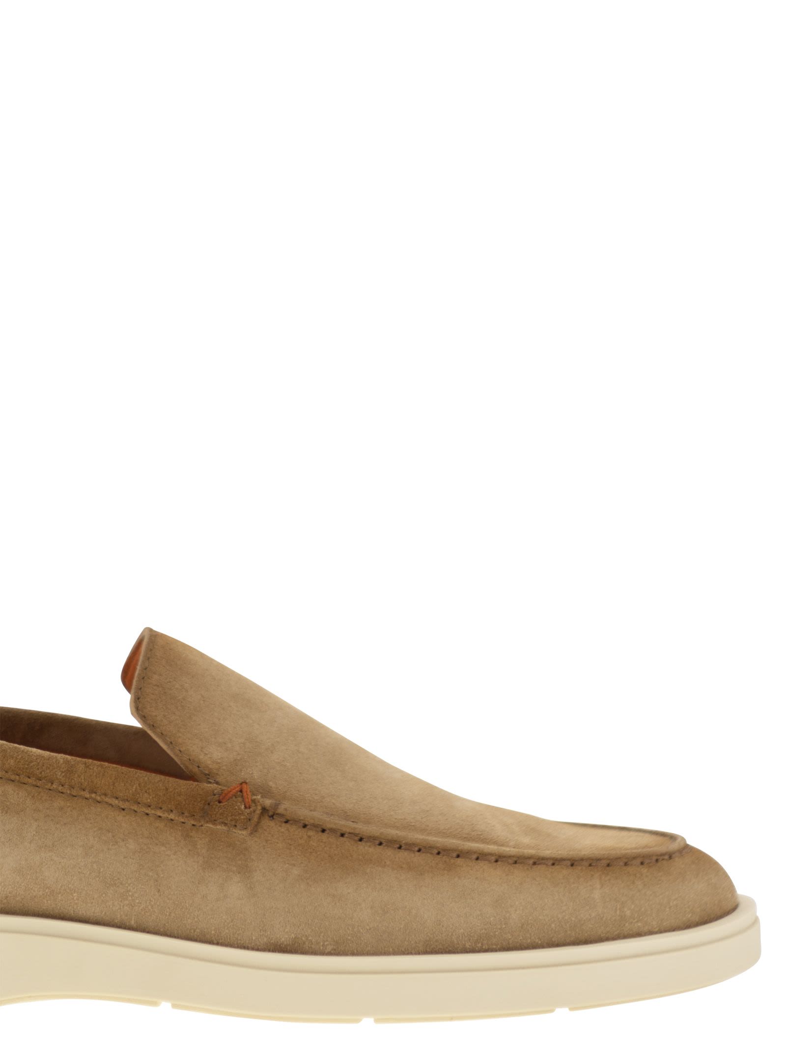 Santoni Men Suede Moccasin SANTONI