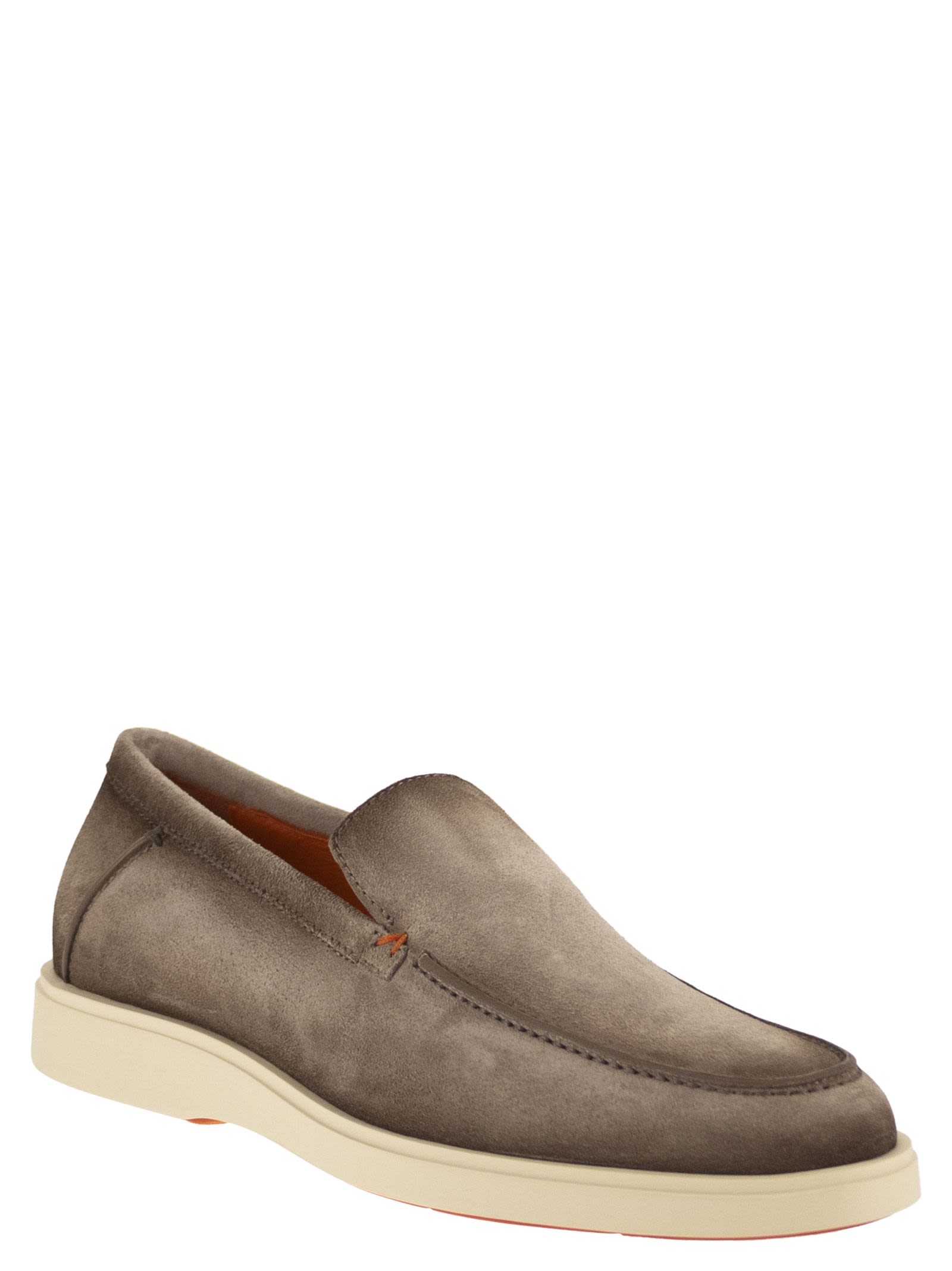 Santoni Men Suede Moccasin SANTONI
