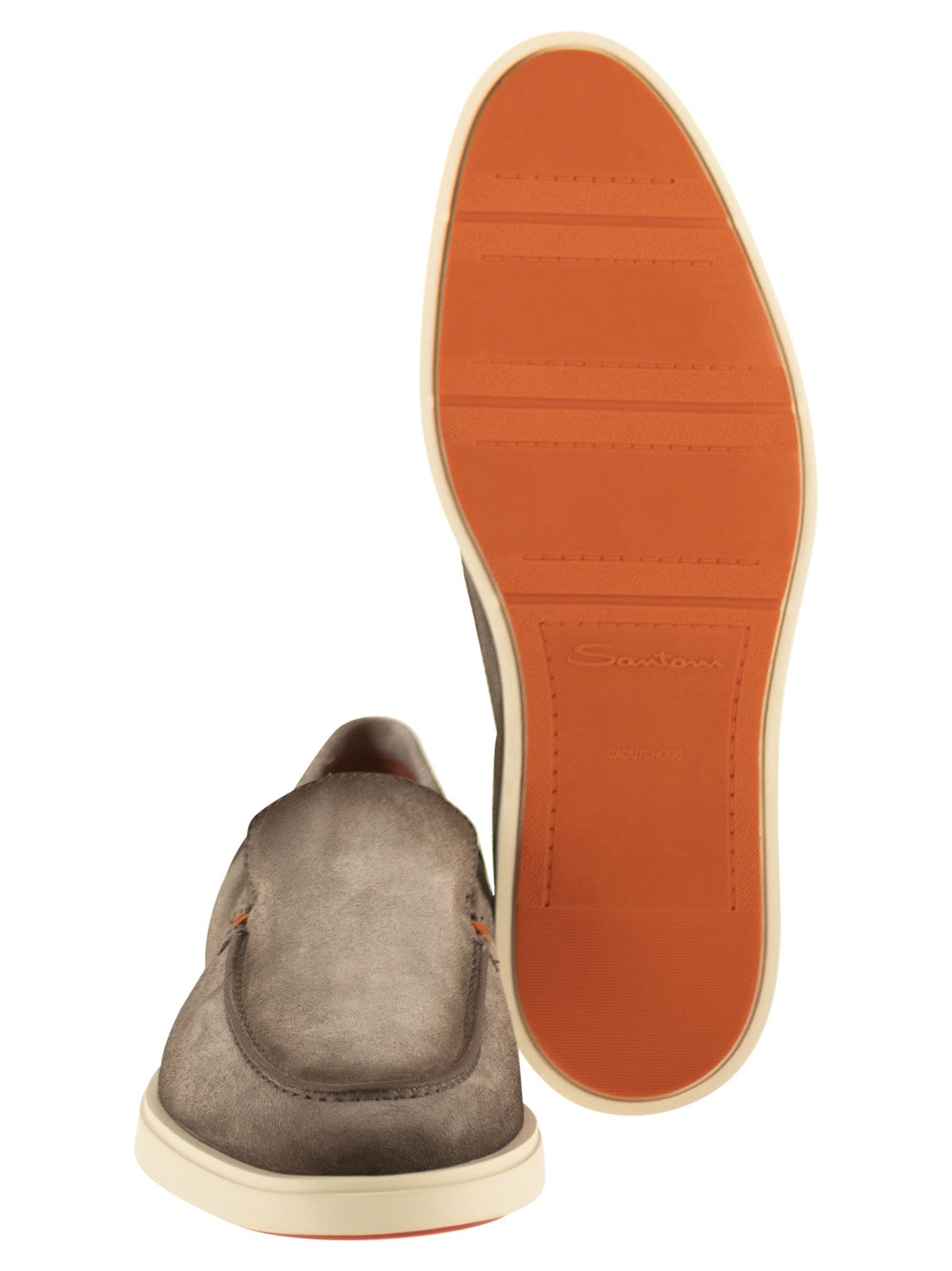Santoni Men Suede Moccasin SANTONI