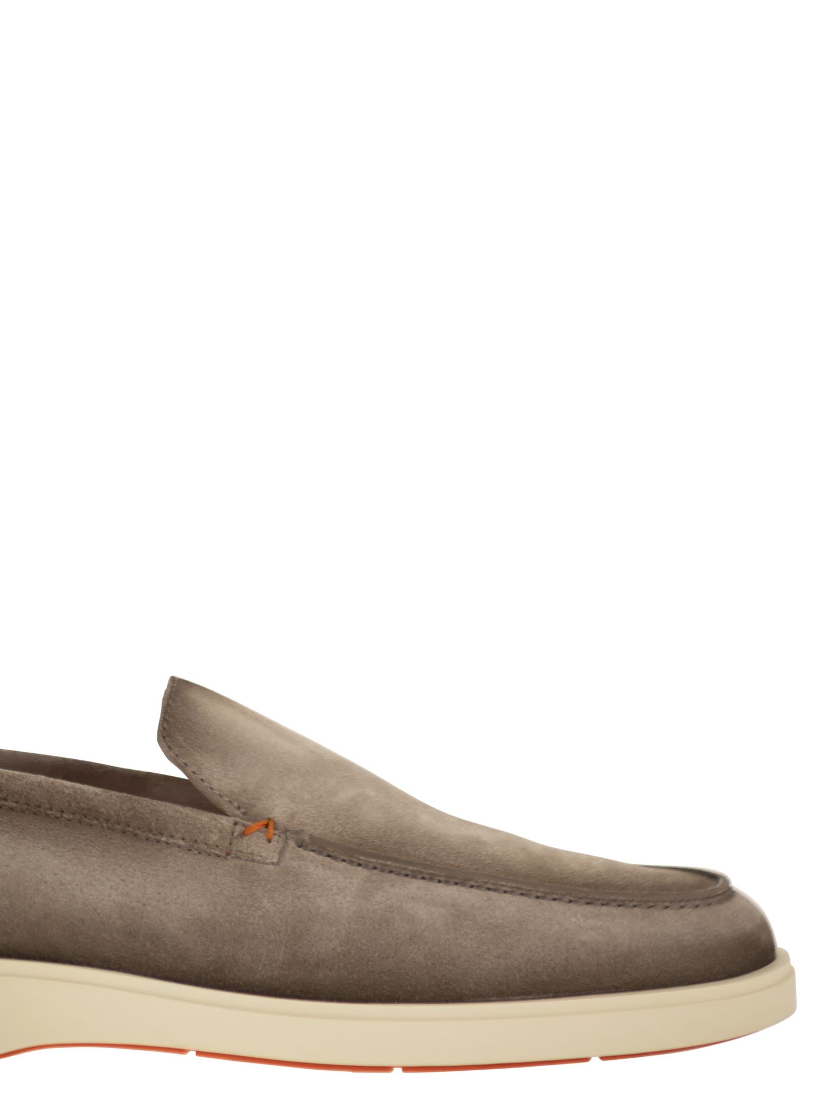 Santoni Men Suede Moccasin SANTONI