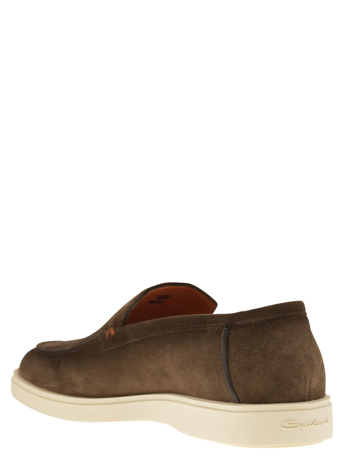 Santoni Men Suede Moccasin SANTONI