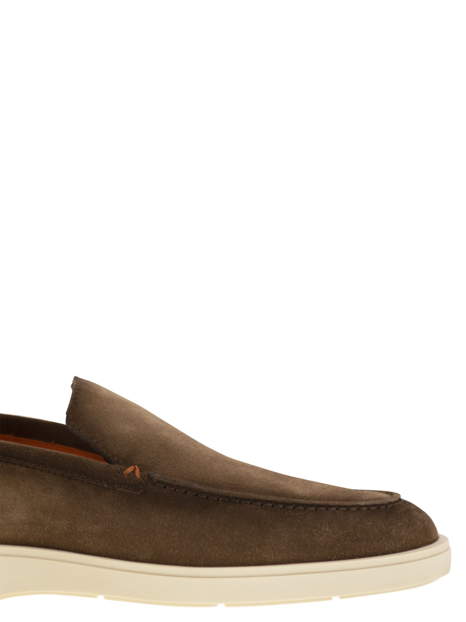 Santoni Men Suede Moccasin SANTONI