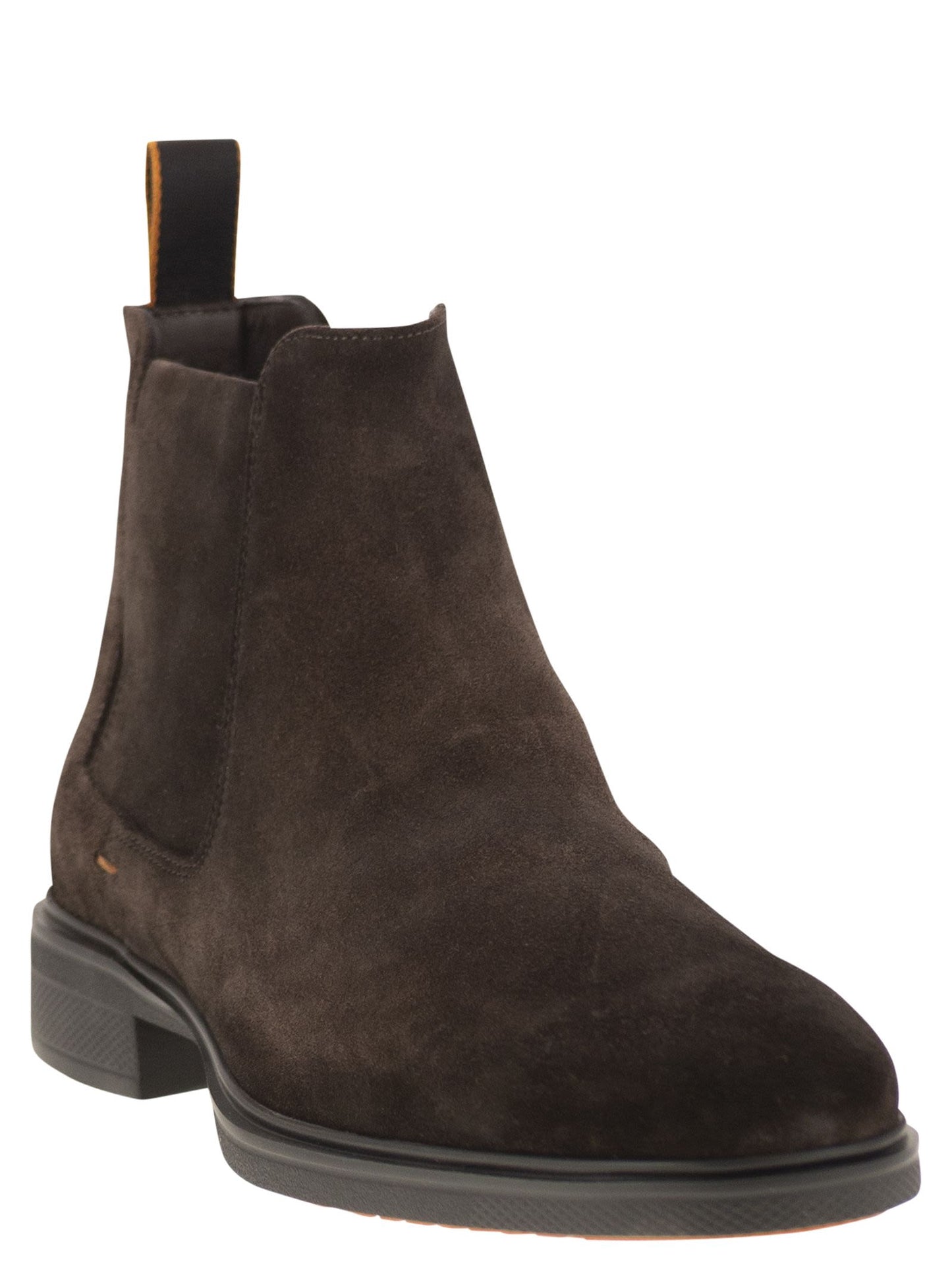 Santoni Men Easy Suede Ankle Boot SANTONI
