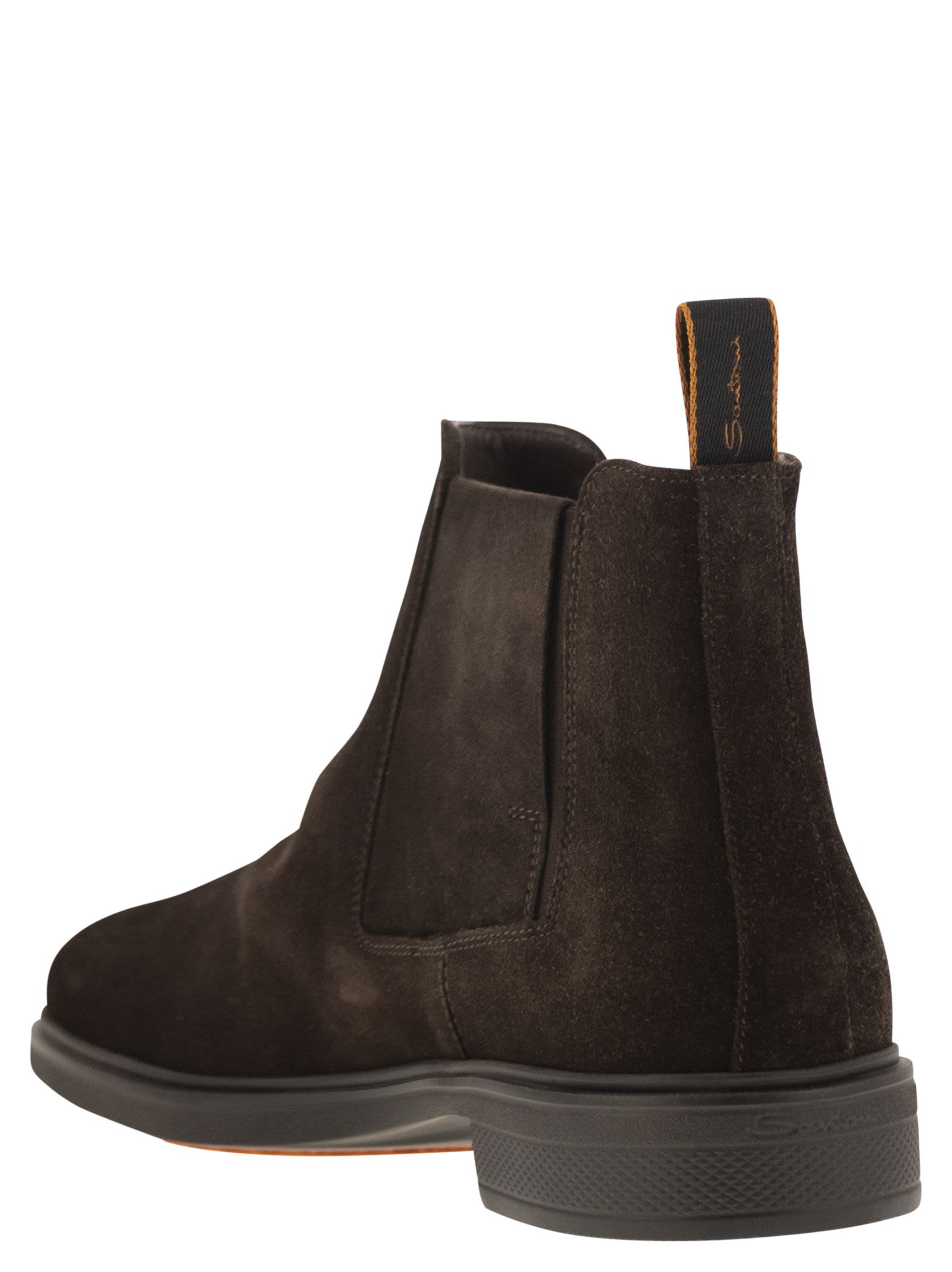 Santoni Men Easy Suede Ankle Boot SANTONI