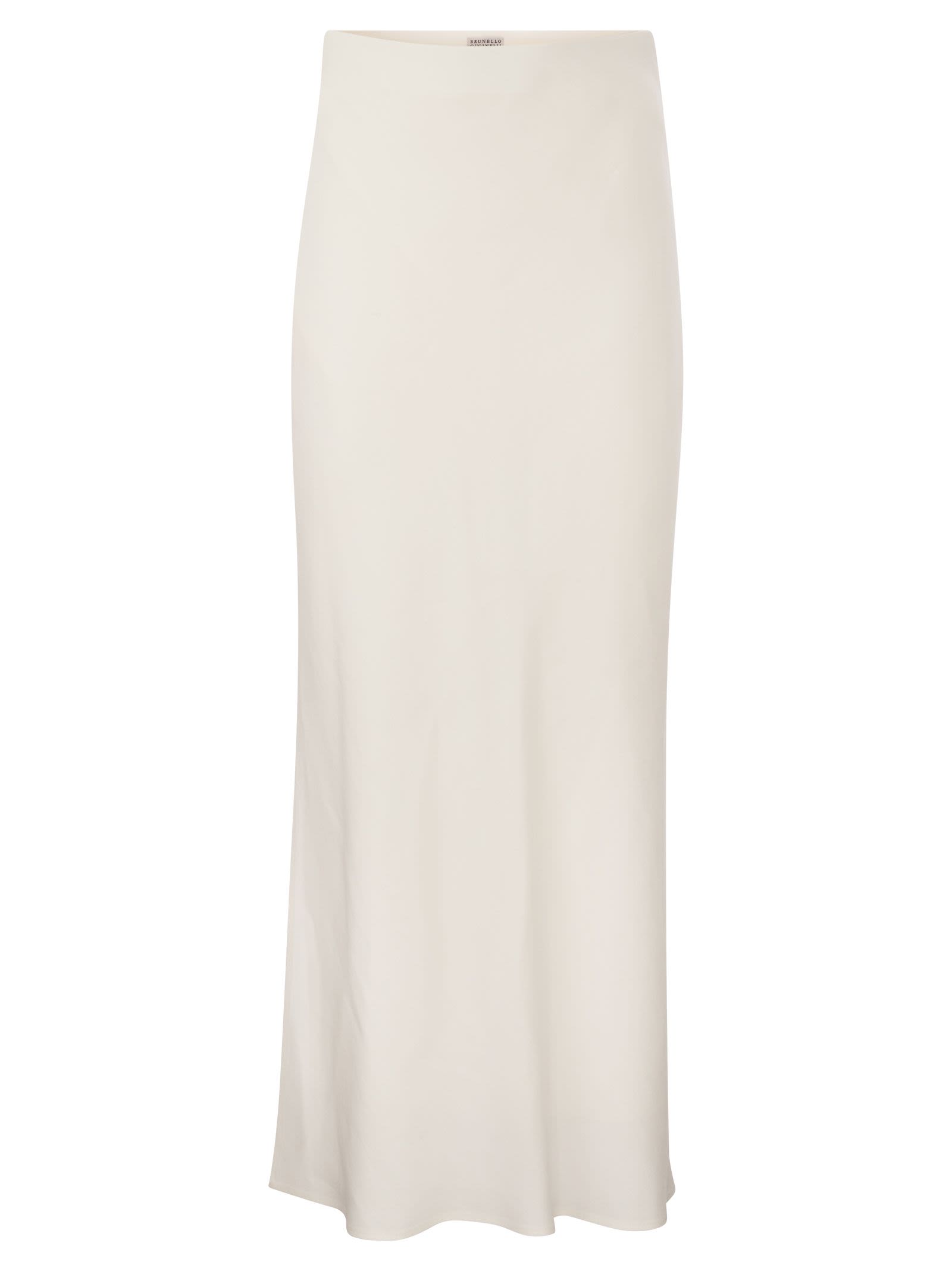 Brunello Cucinelli Women Viscose And Linen Long Pencil Skirt BRUNELLO CUCINELLI