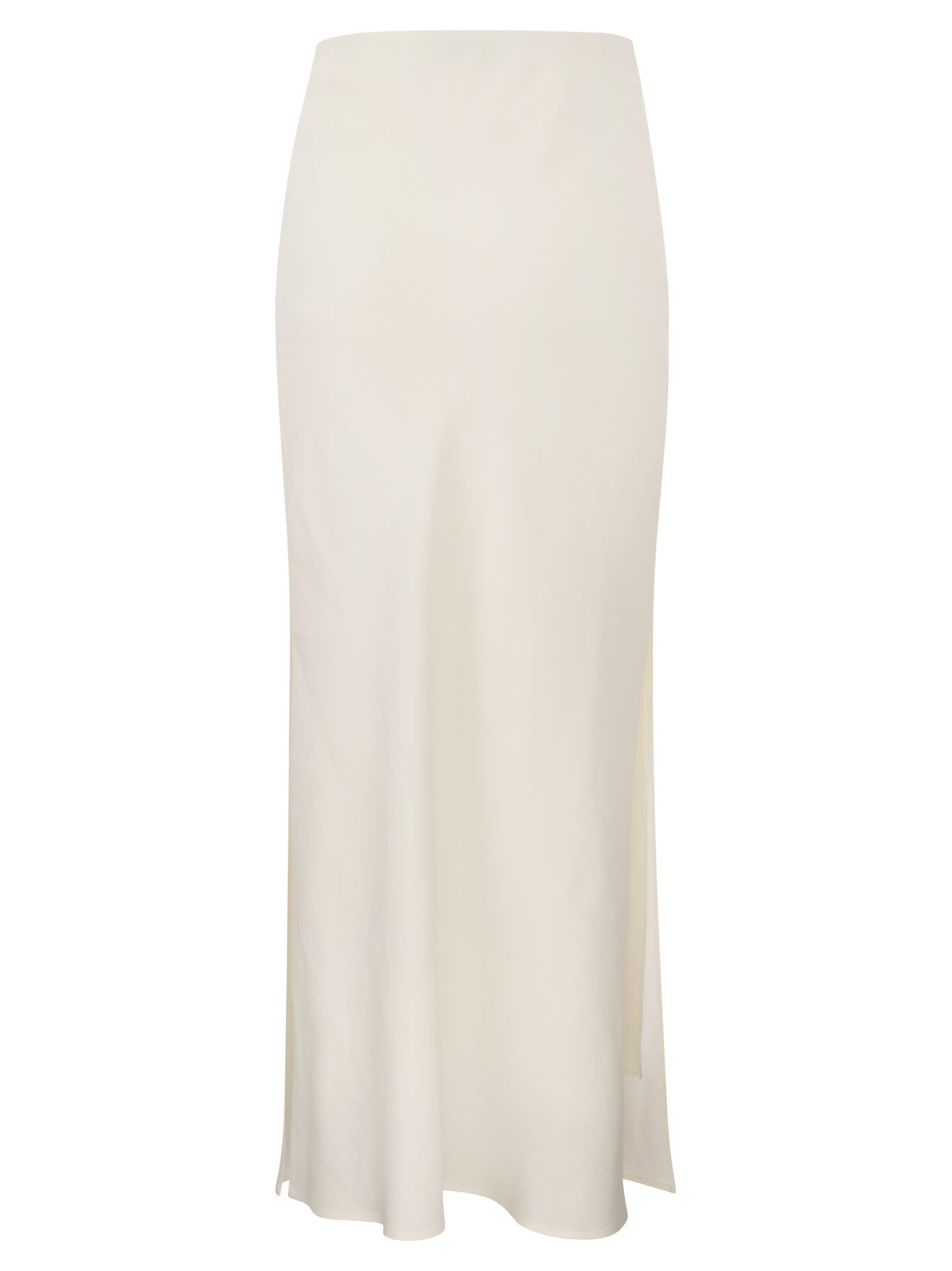 Brunello Cucinelli Women Viscose And Linen Long Pencil Skirt BRUNELLO CUCINELLI