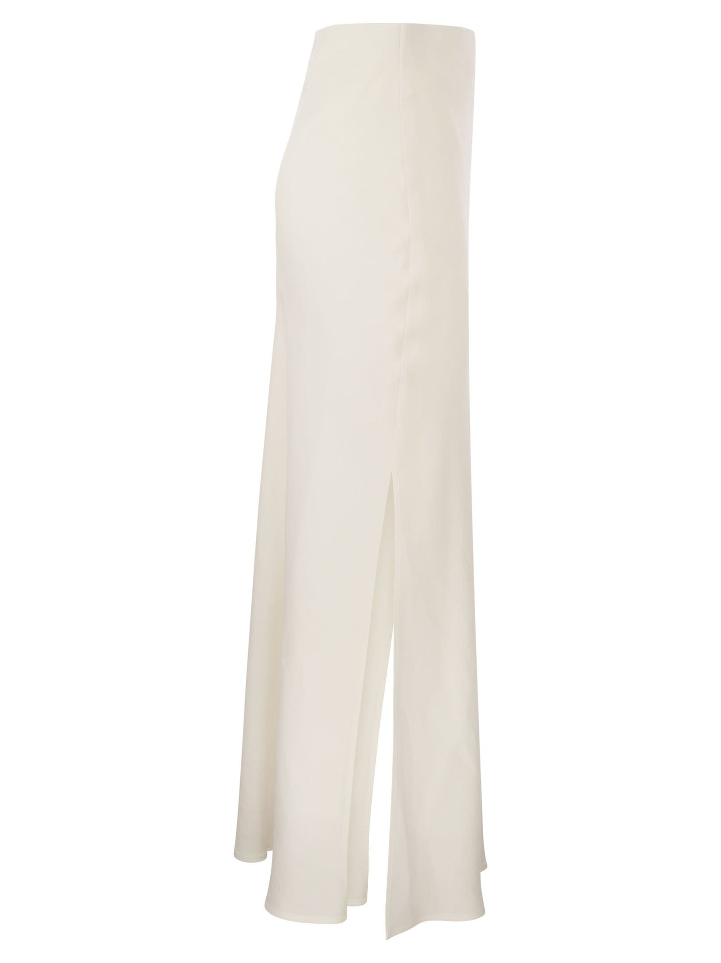 Brunello Cucinelli Women Viscose And Linen Long Pencil Skirt BRUNELLO CUCINELLI