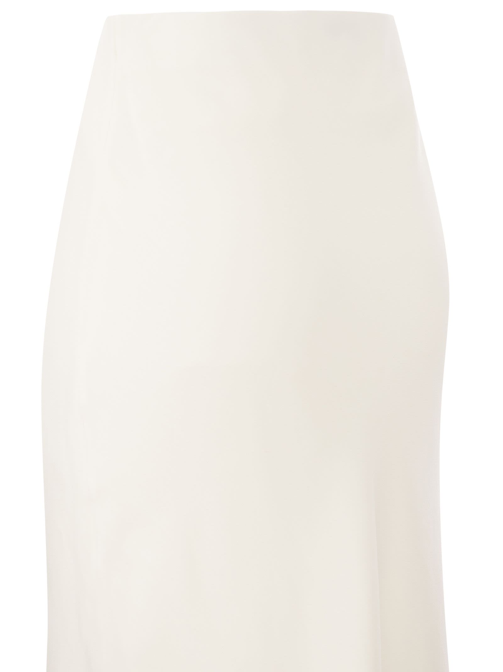 Brunello Cucinelli Women Viscose And Linen Long Pencil Skirt BRUNELLO CUCINELLI