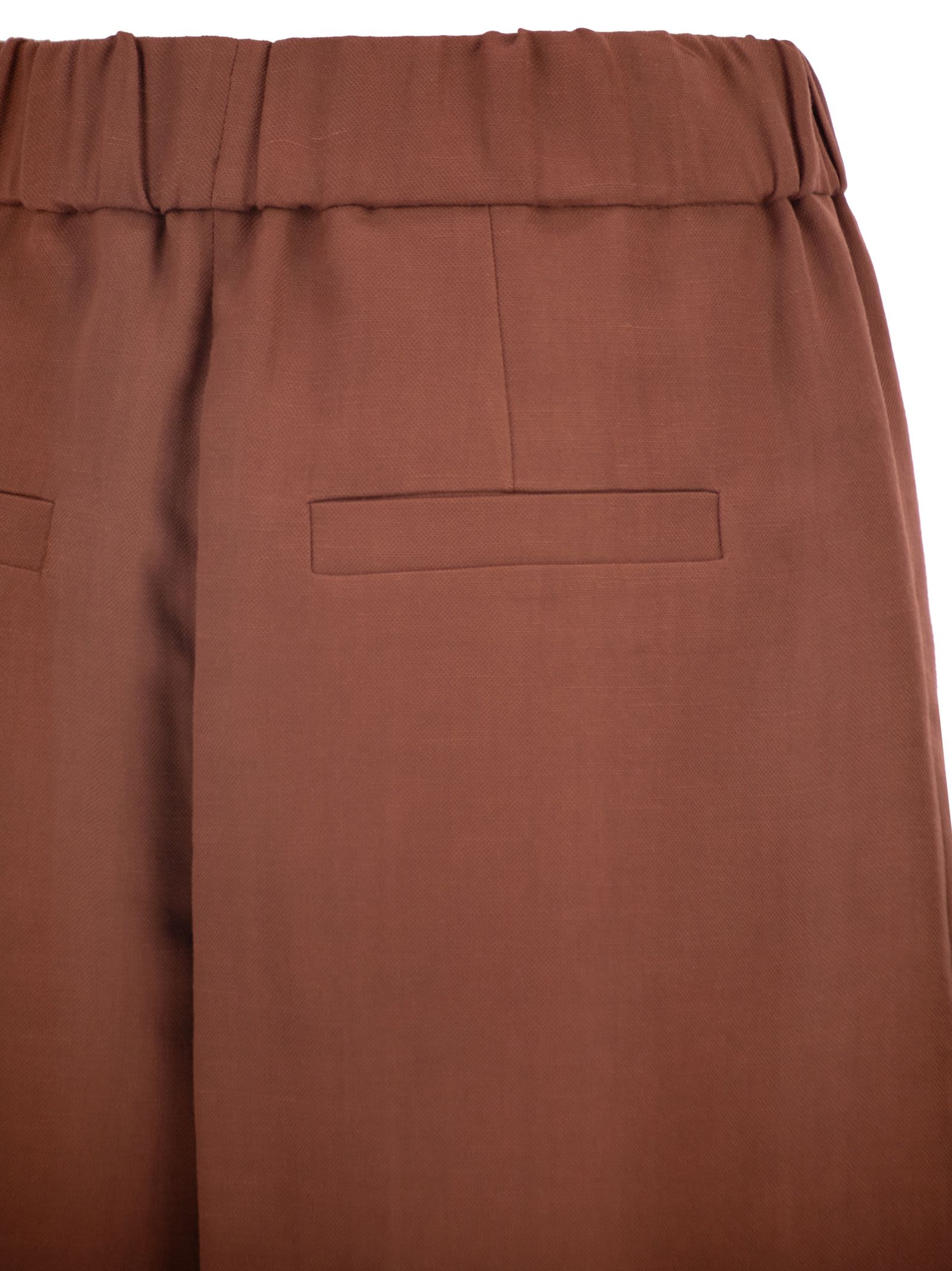 Brunello Cucinelli Women Baggy Shorts In Fluid Viscose And Linen Twill BRUNELLO CUCINELLI