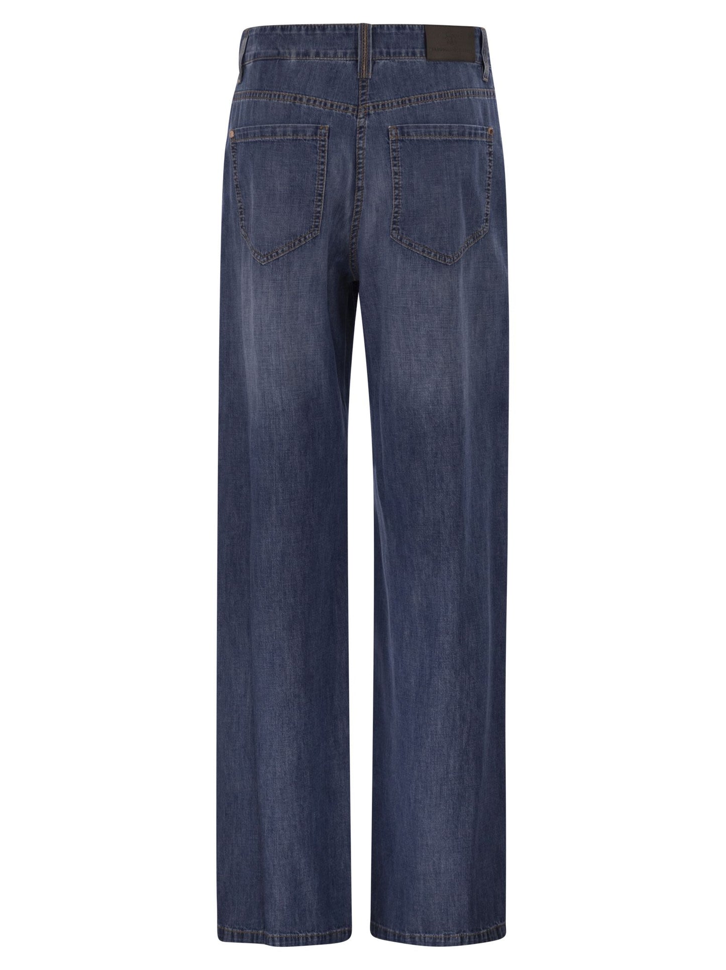 Brunello Cucinelli Women Wide-Leg Cotton Jeans BRUNELLO CUCINELLI