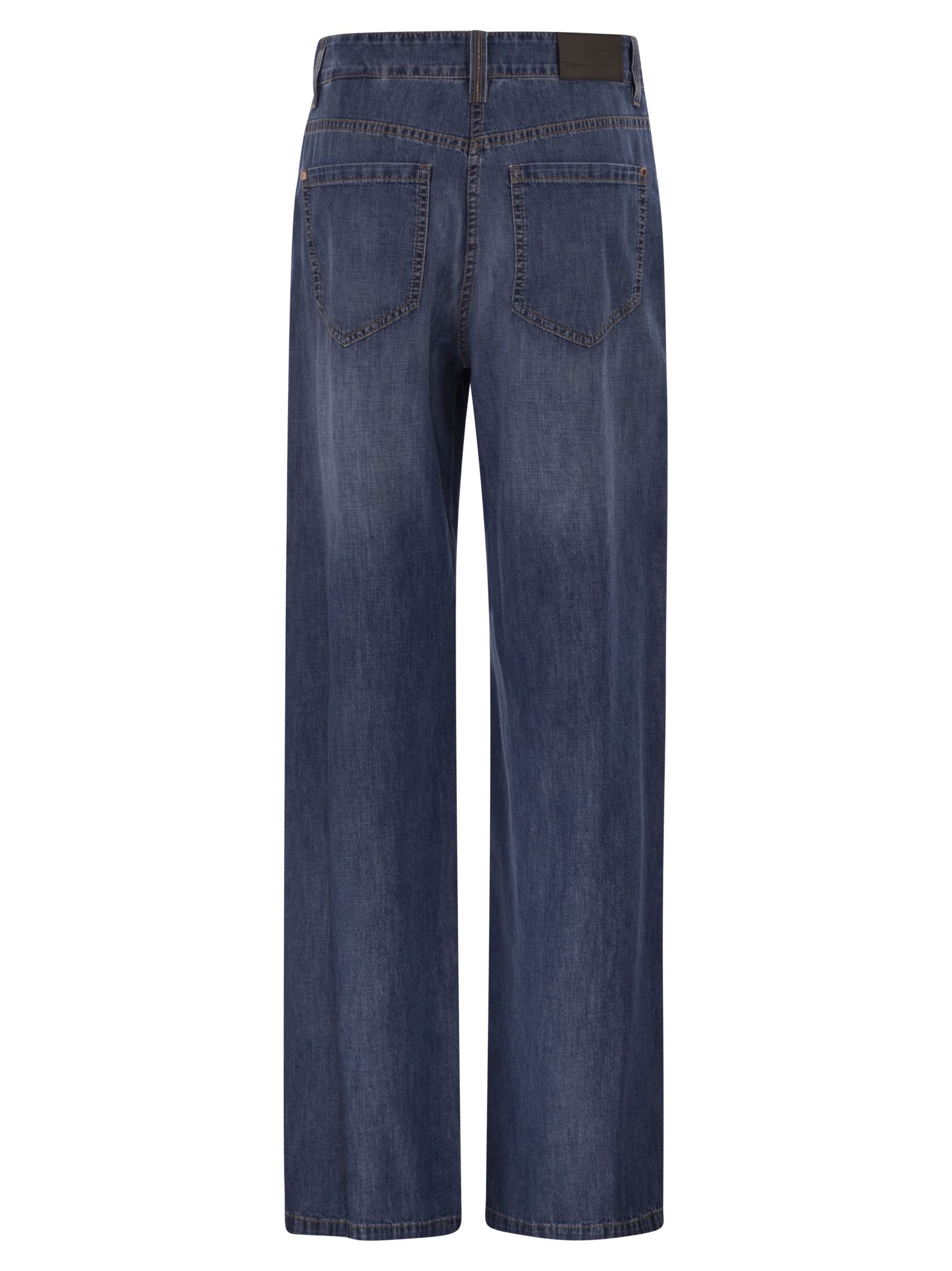 Brunello Cucinelli Women Wide-Leg Cotton Jeans BRUNELLO CUCINELLI