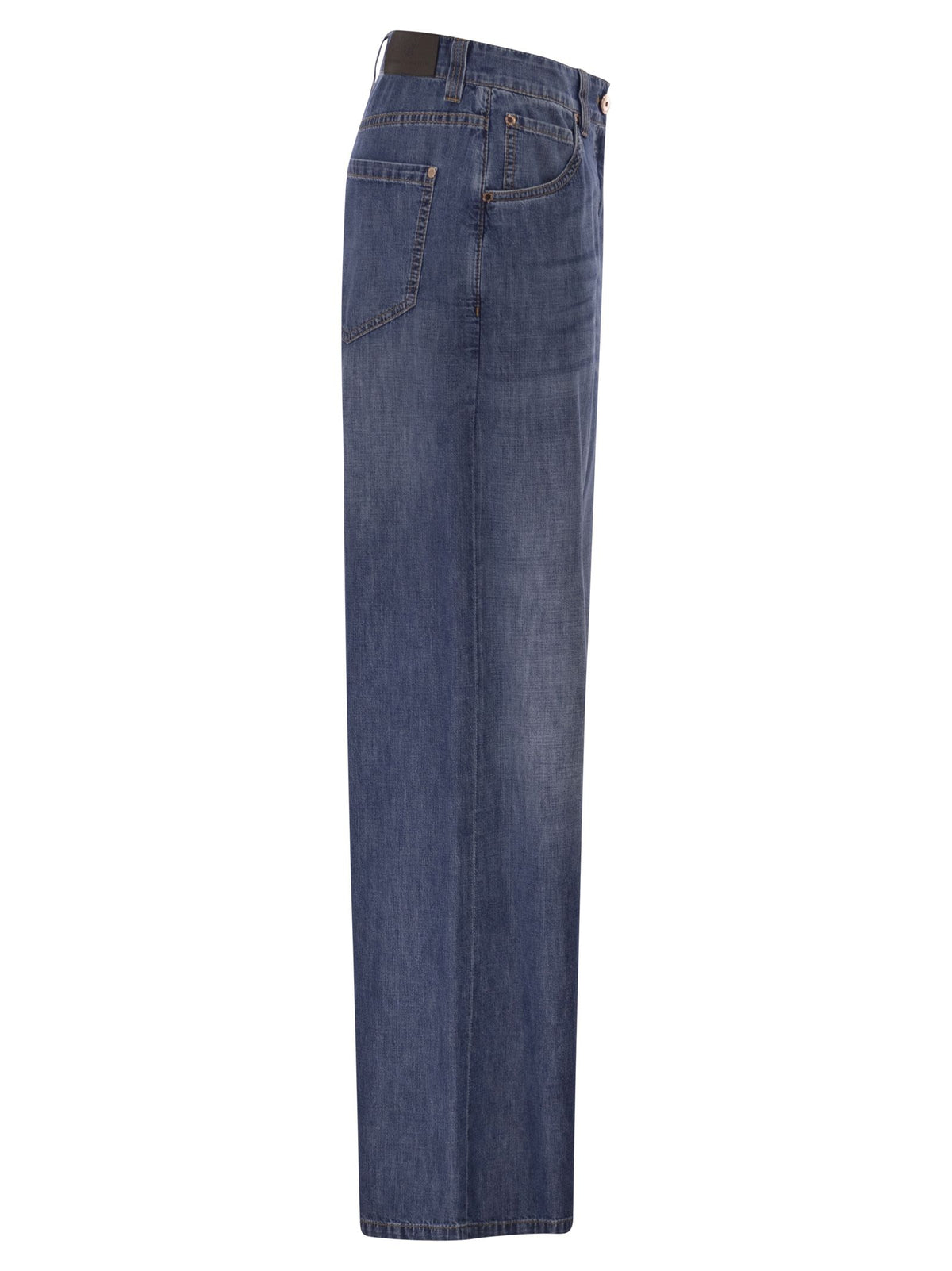 Brunello Cucinelli Women Wide-Leg Cotton Jeans BRUNELLO CUCINELLI