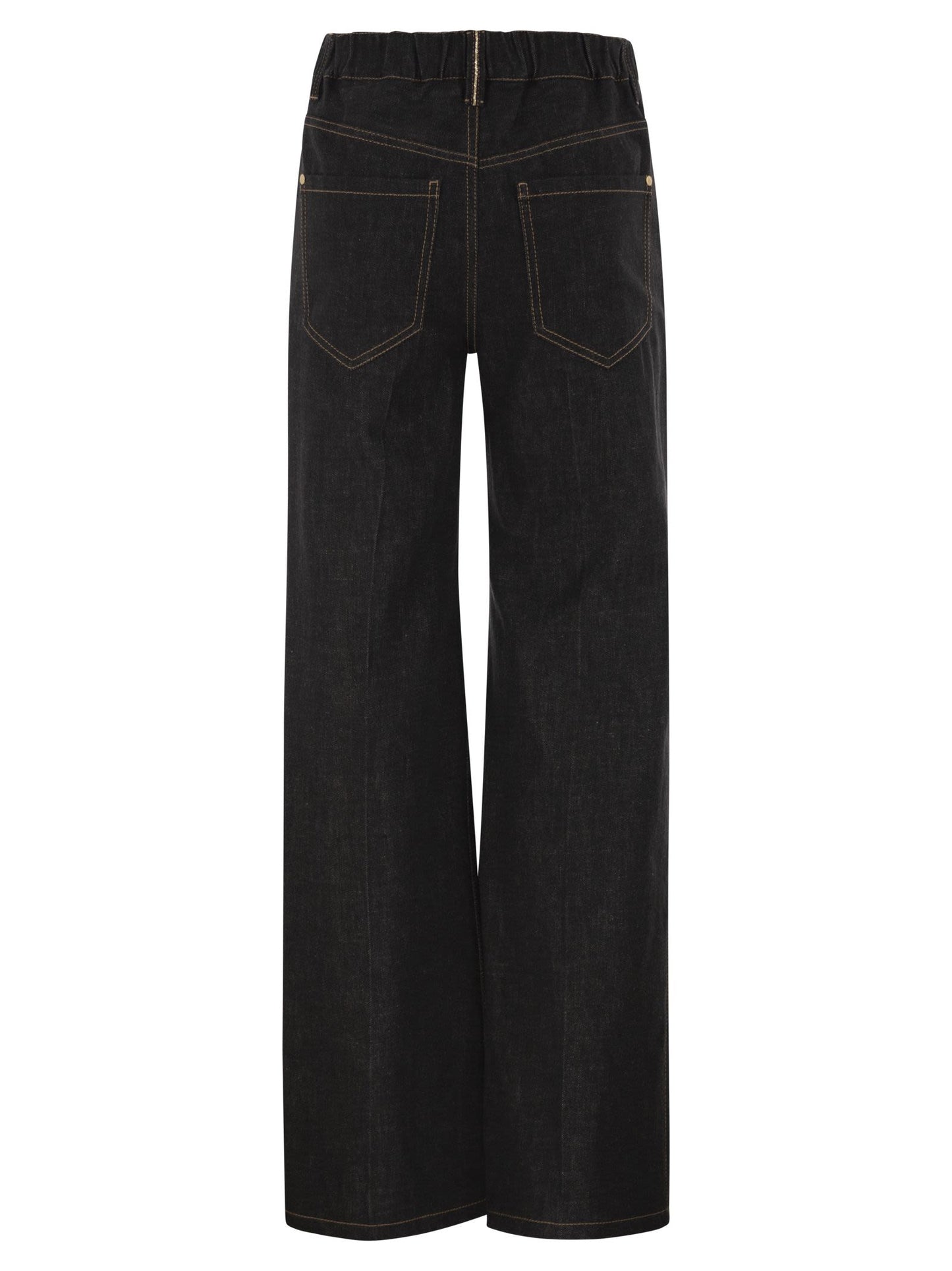Brunello Cucinelli Women Wide-Leg Cotton Denim Jeans BRUNELLO CUCINELLI