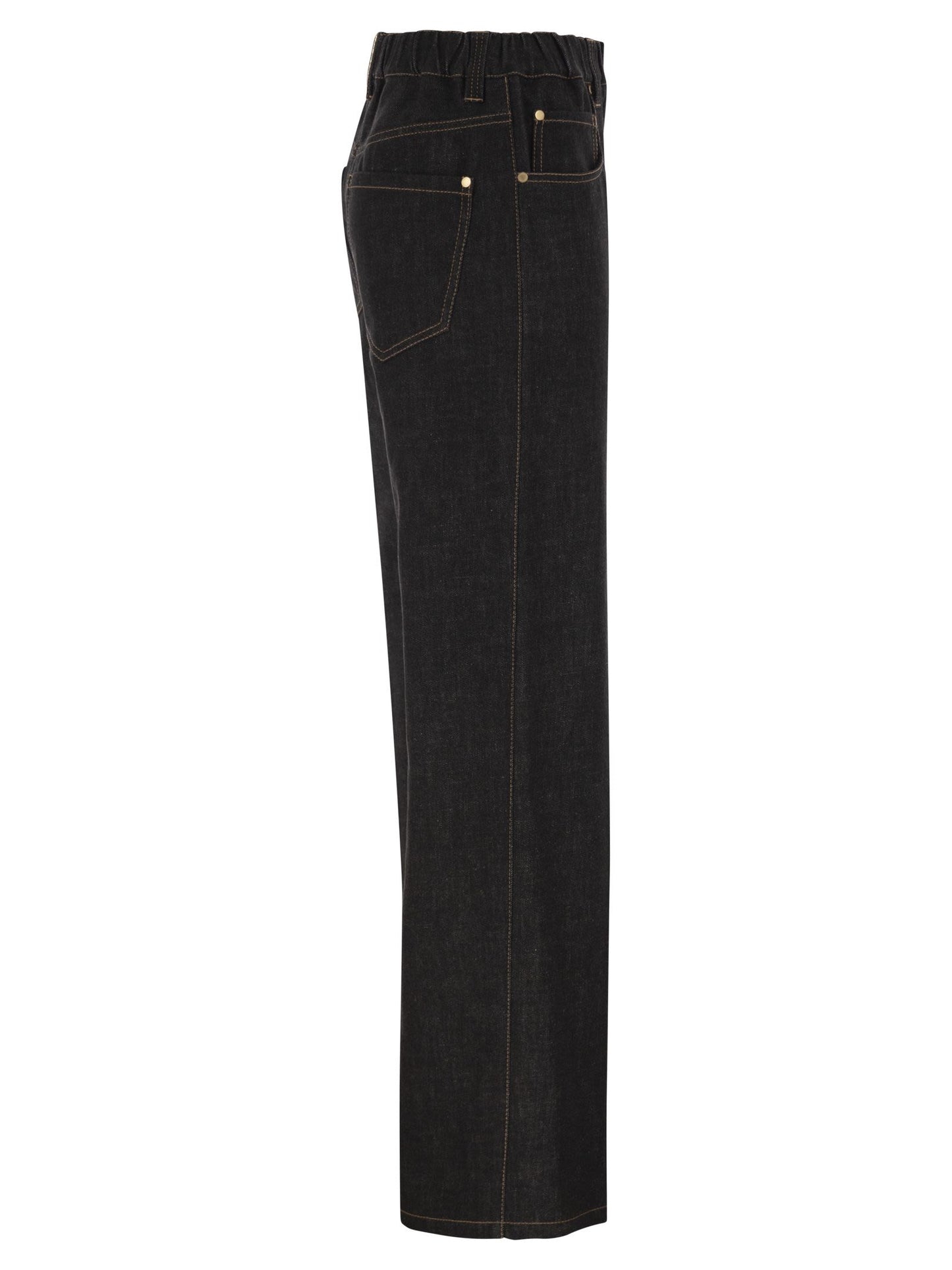 Brunello Cucinelli Women Wide-Leg Cotton Denim Jeans BRUNELLO CUCINELLI