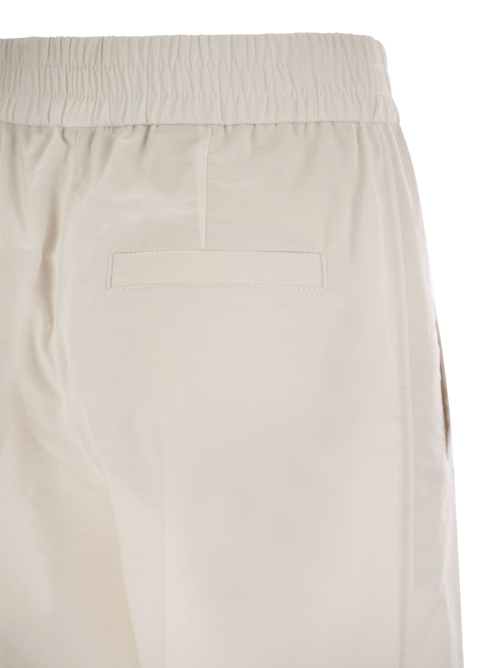 Brunello Cucinelli Women Loose Fit Cotton Trousers BRUNELLO CUCINELLI