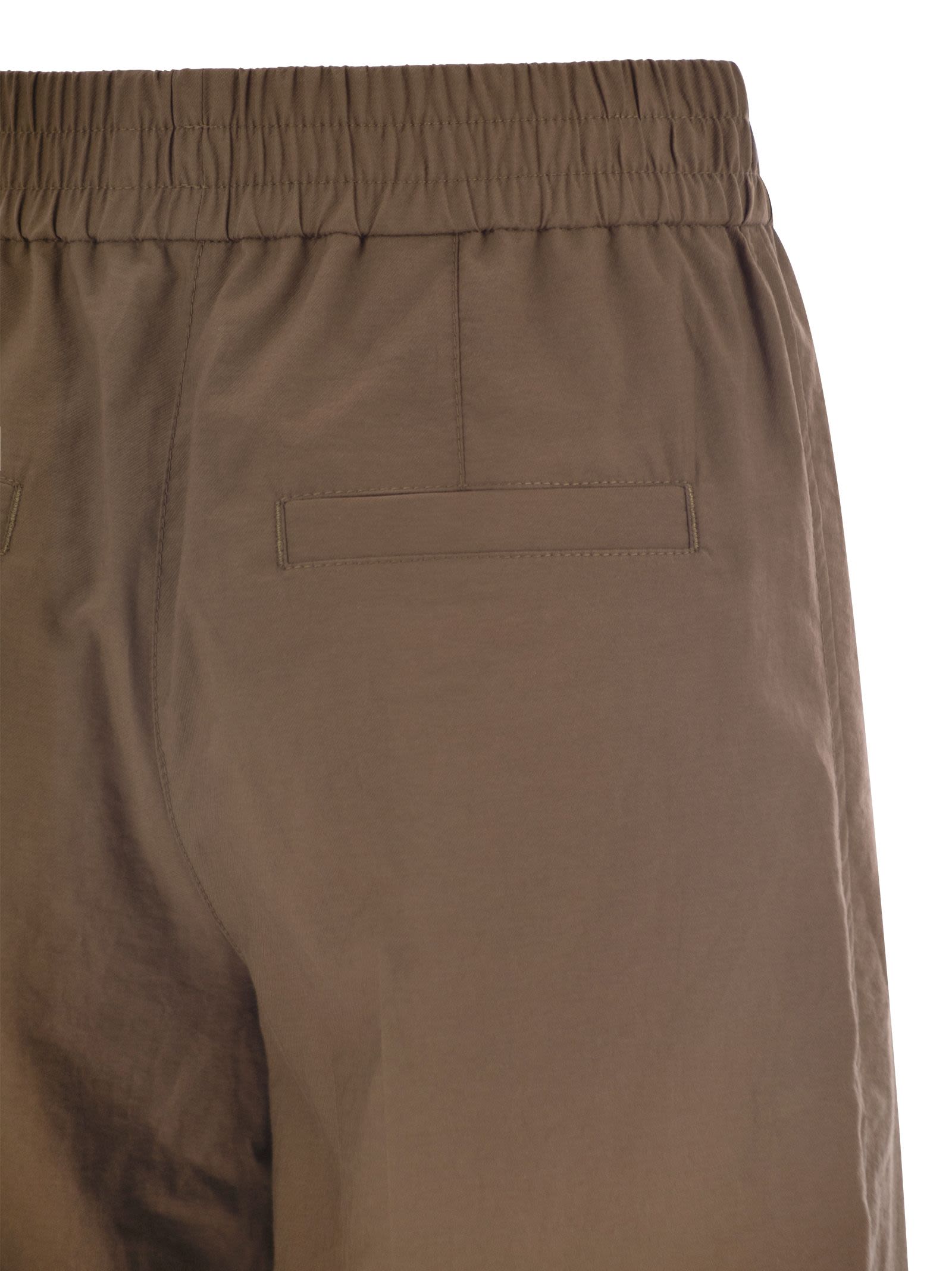 Brunello Cucinelli Women Loose Fit Cotton Trousers BRUNELLO CUCINELLI