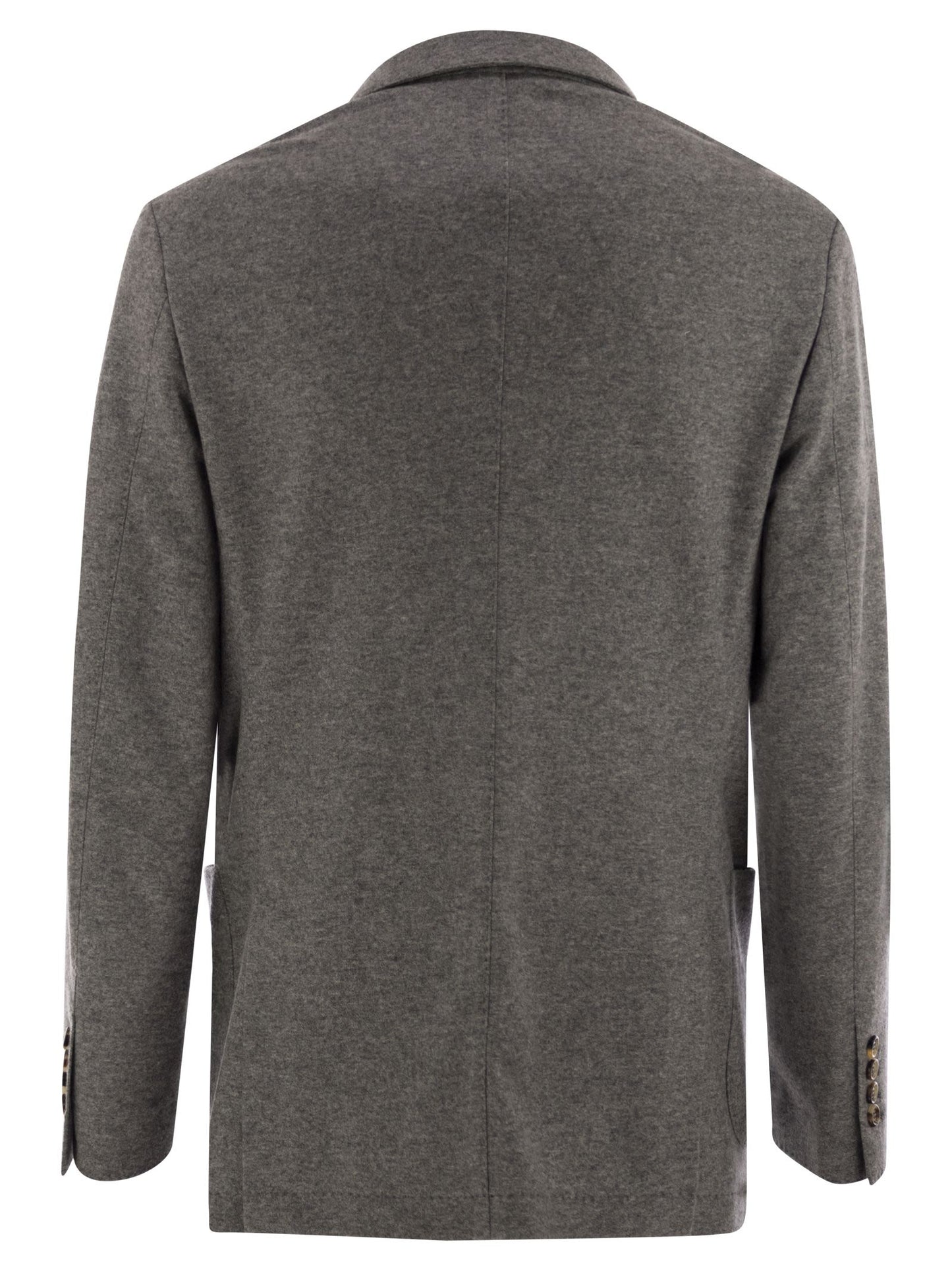 Brunello Cucinelli Men Cashmere Jersey Blazer With Patch Pockets BRUNELLO CUCINELLI