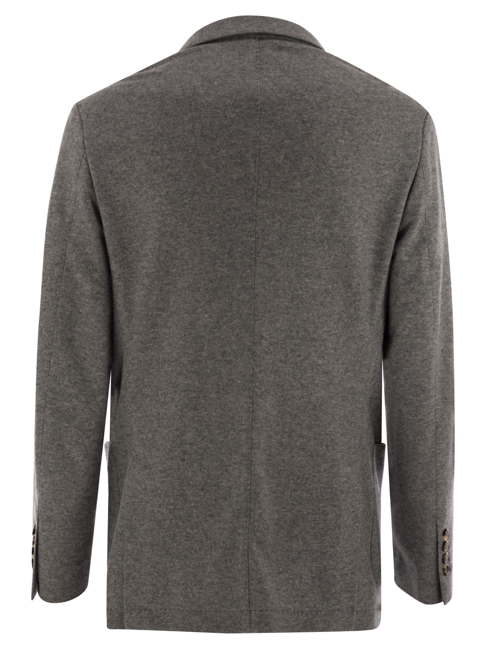 Brunello Cucinelli Men Cashmere Jersey Blazer With Patch Pockets BRUNELLO CUCINELLI