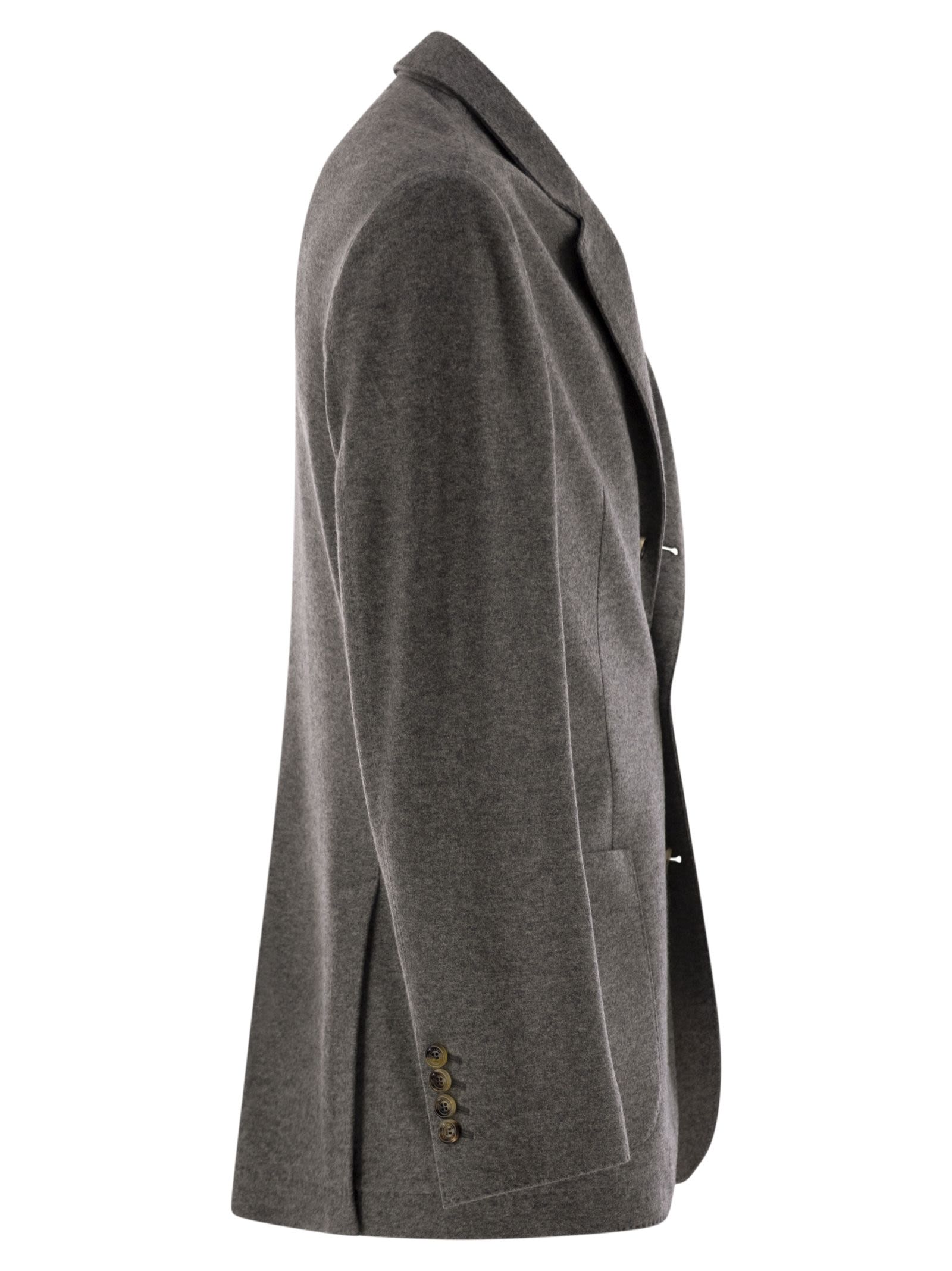 Brunello Cucinelli Men Cashmere Jersey Blazer With Patch Pockets BRUNELLO CUCINELLI