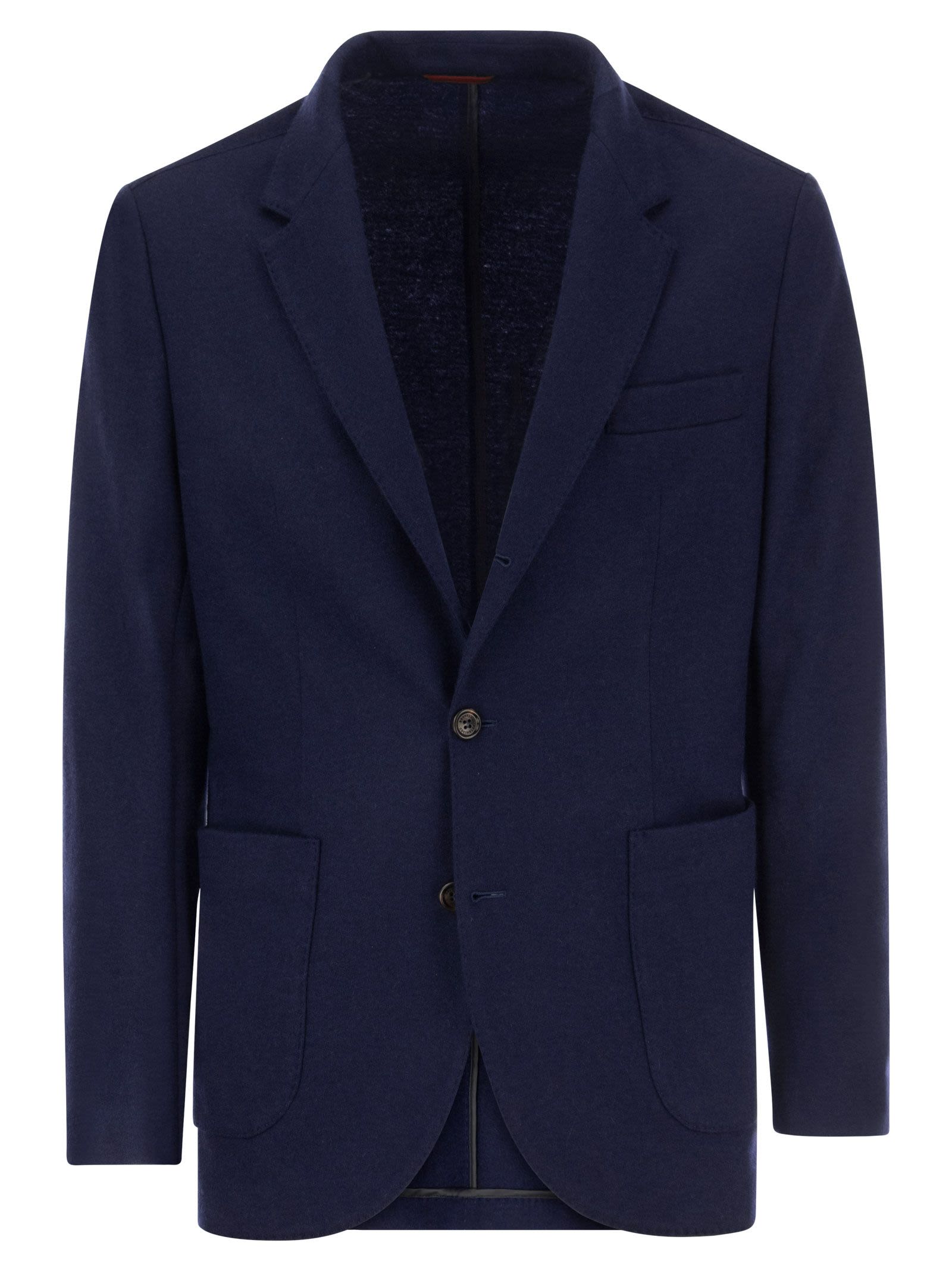 Brunello Cucinelli Men Cashmere Jersey Blazer With Patch Pockets BRUNELLO CUCINELLI