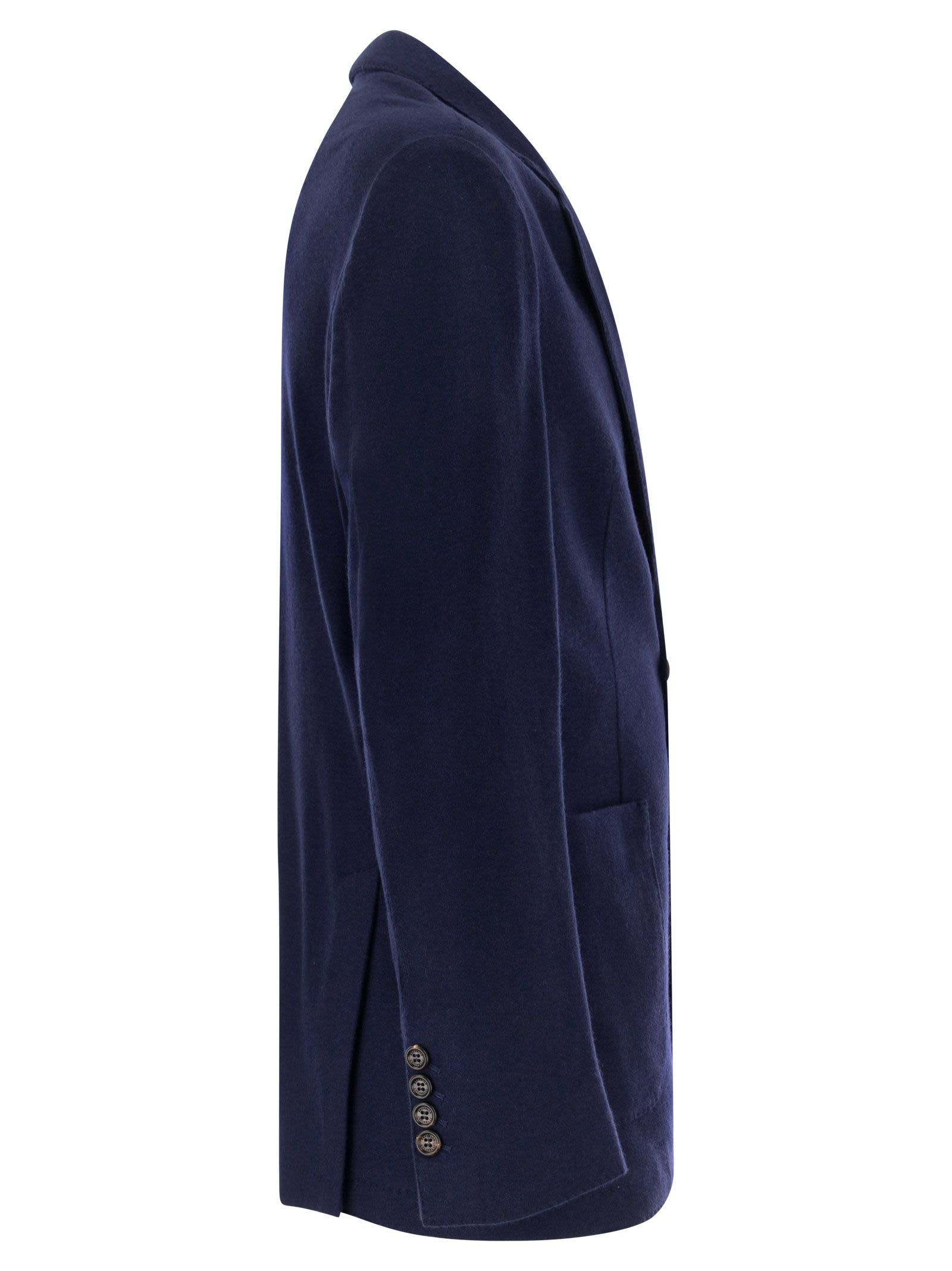 Brunello Cucinelli Men Cashmere Jersey Blazer With Patch Pockets BRUNELLO CUCINELLI
