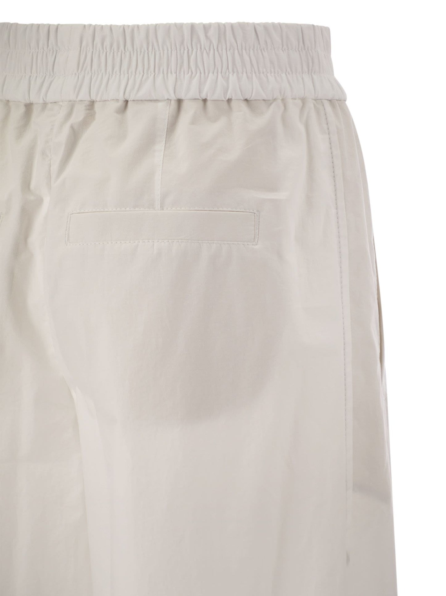 Brunello Cucinelli Women Relaxed Light Cotton Trousers BRUNELLO CUCINELLI