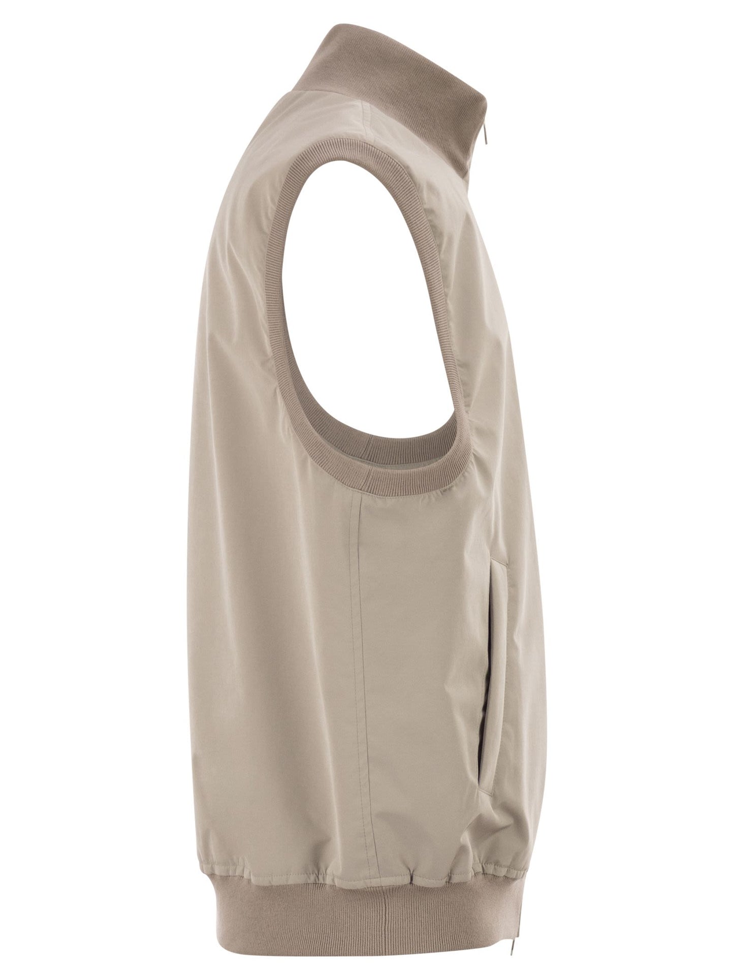 Brunello Cucinelli Men Membrane Nylon Waistcoat With Thermore® Padding BRUNELLO CUCINELLI