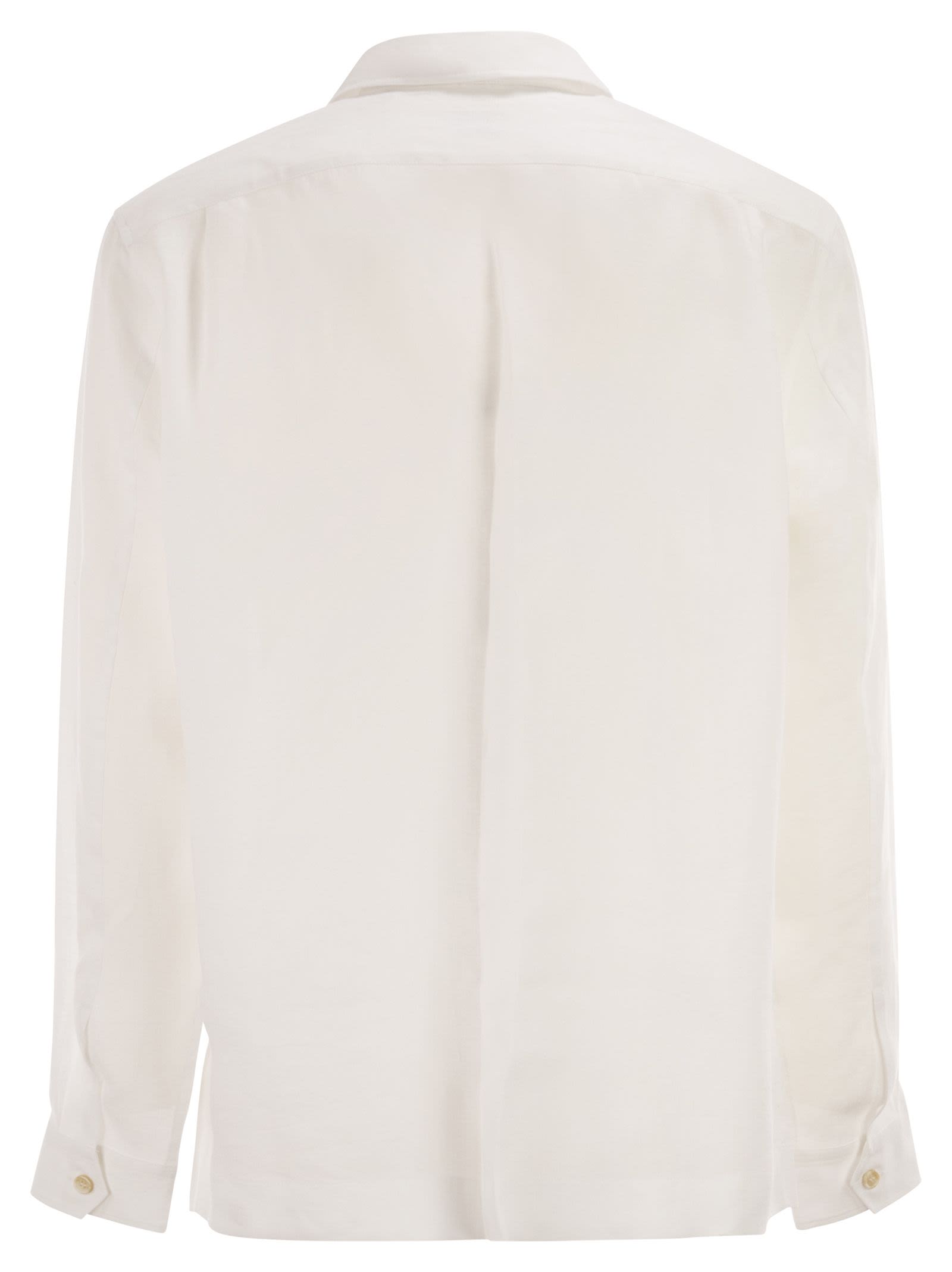 Brunello Cucinelli Men Pure Linen Shirt BRUNELLO CUCINELLI