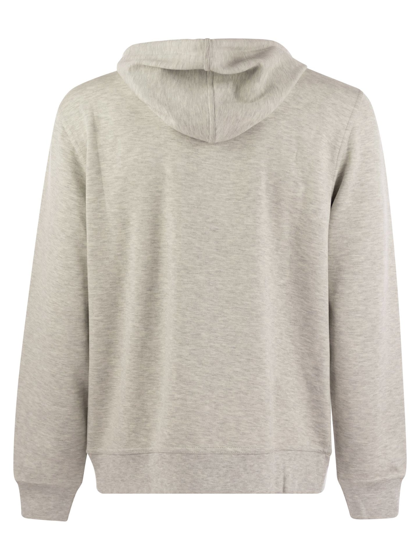 Brunello Cucinelli Men Cotton, Cashmere And Silk Fleece Zipped Topwear BRUNELLO CUCINELLI