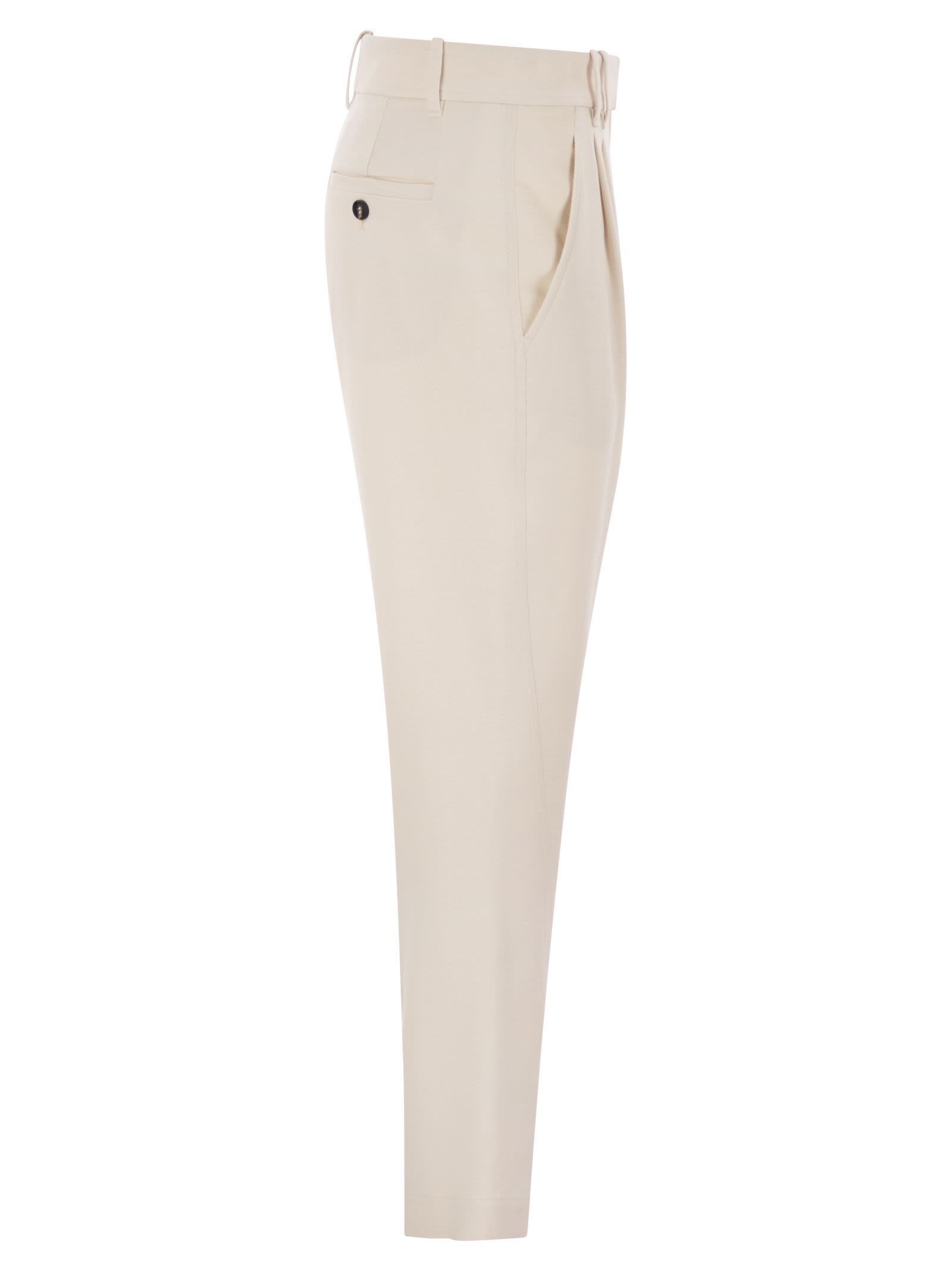 Brunello Cucinelli Women Stretch Viscose-Wool Twill Equestrian Trousers With Jewellery BRUNELLO CUCINELLI