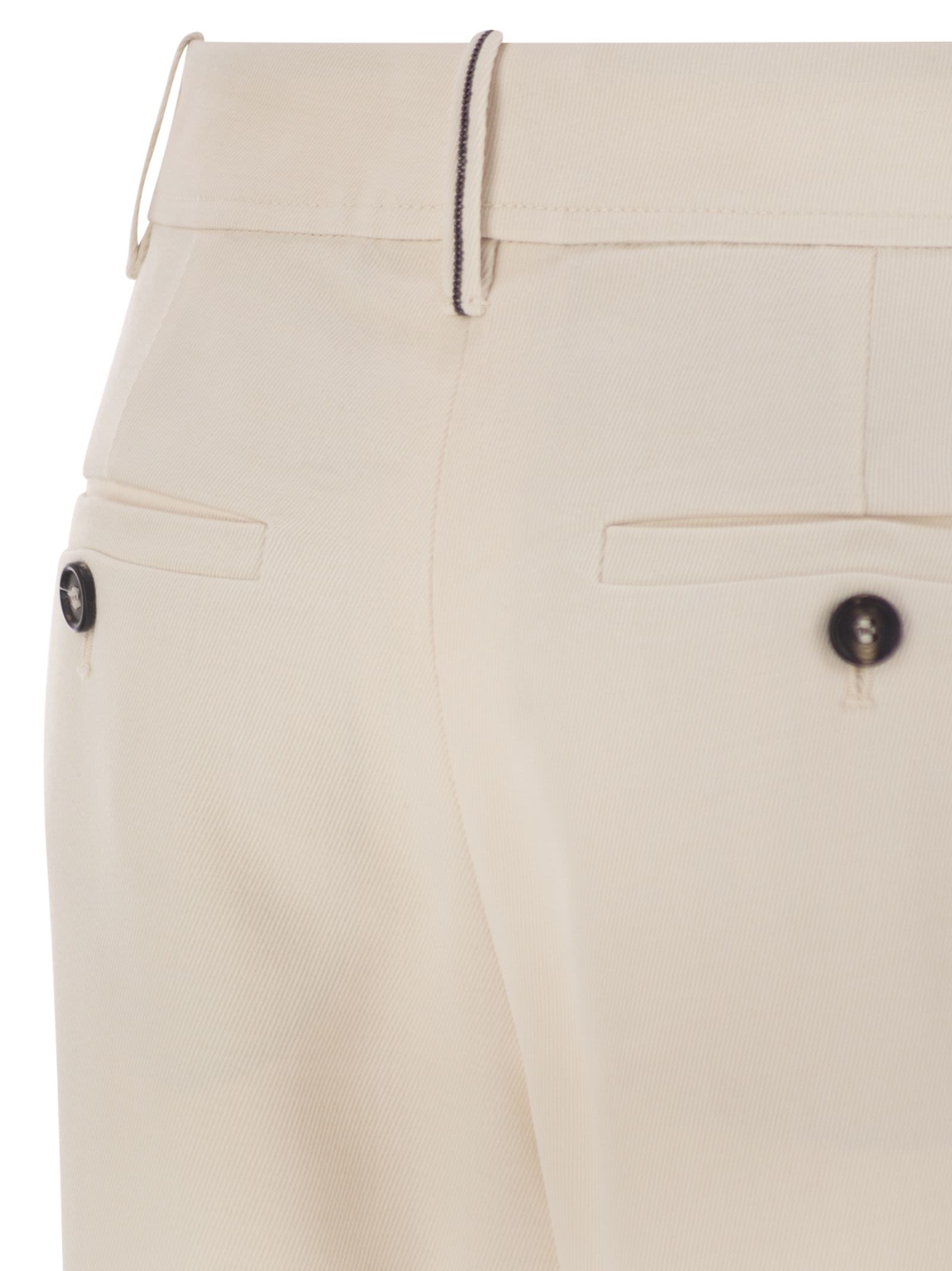 Brunello Cucinelli Women Stretch Viscose-Wool Twill Equestrian Trousers With Jewellery BRUNELLO CUCINELLI