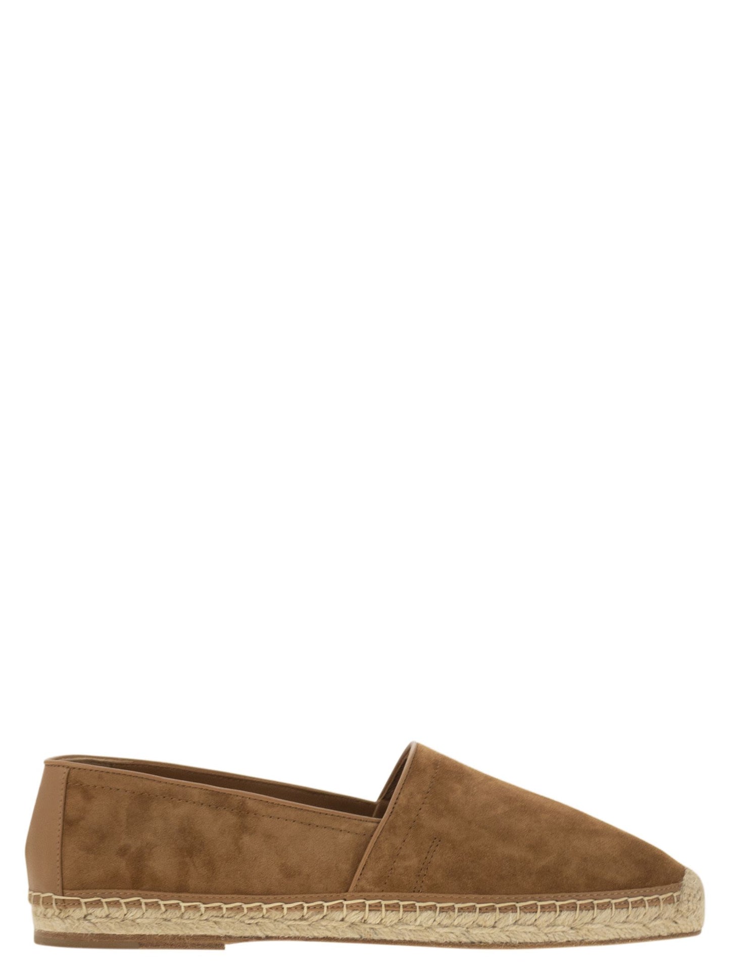 Brunello Cucinelli Men Washed Suede Espadrilles With Beading BRUNELLO CUCINELLI